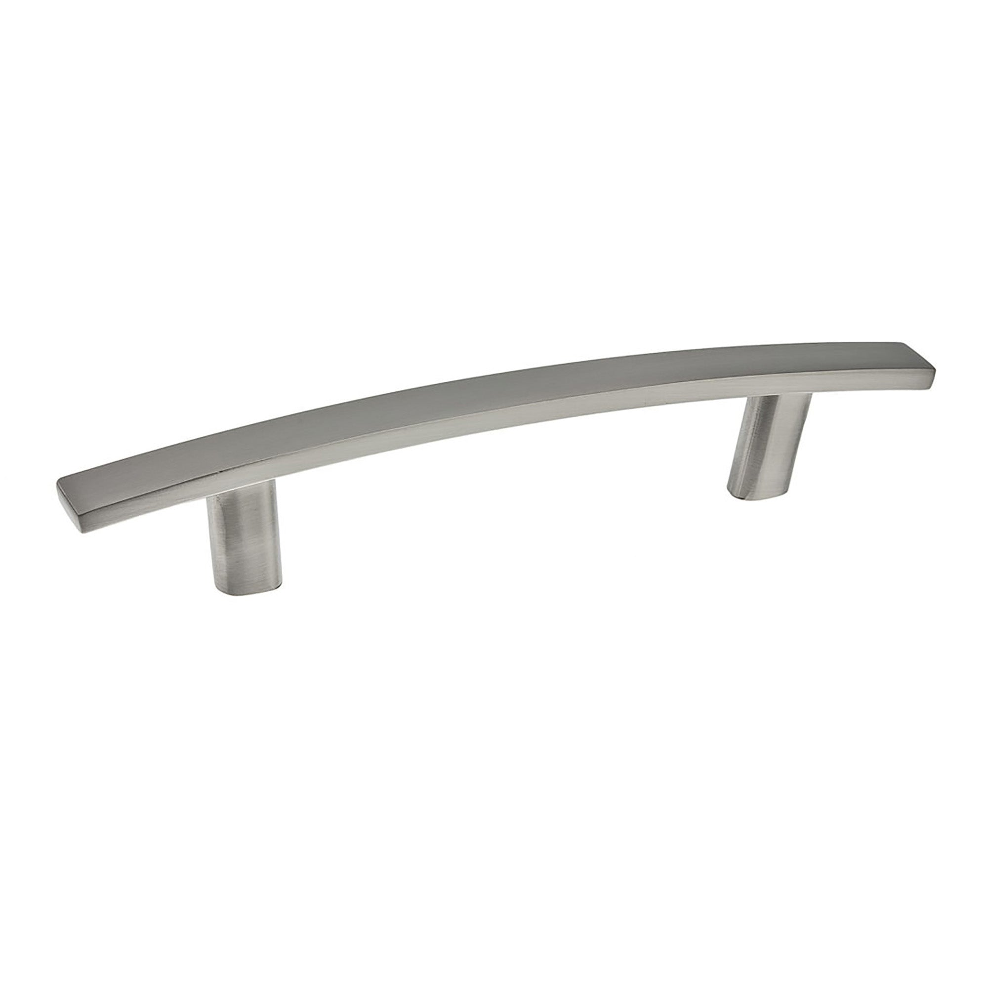 Poignée transitionnelle # 650 en métal nickel brossé, 96 mm C/C