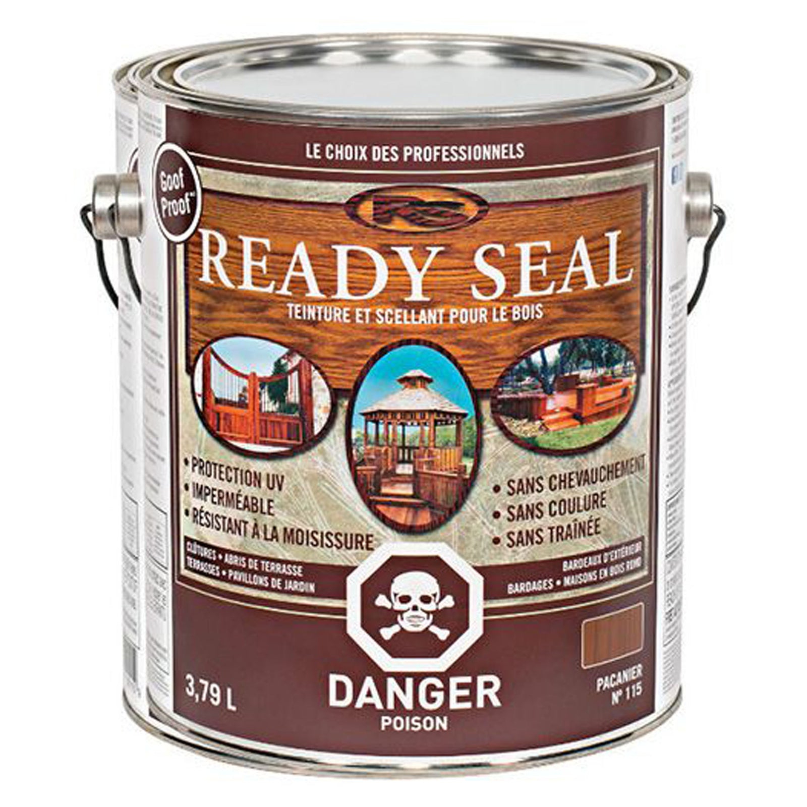 Teinture extérieure, noyer foncé, 3,79 litres