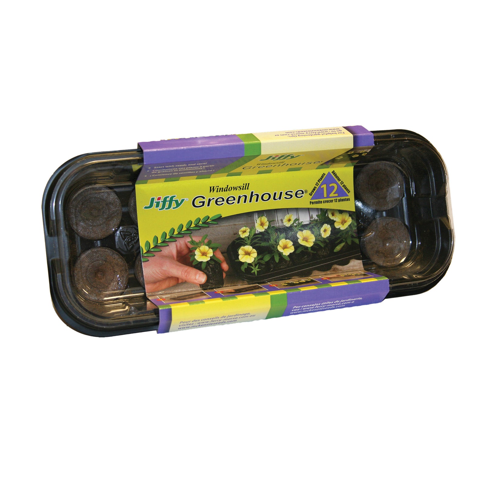  Serre de rebord de fenêtre Jiffy, 12 pastilles