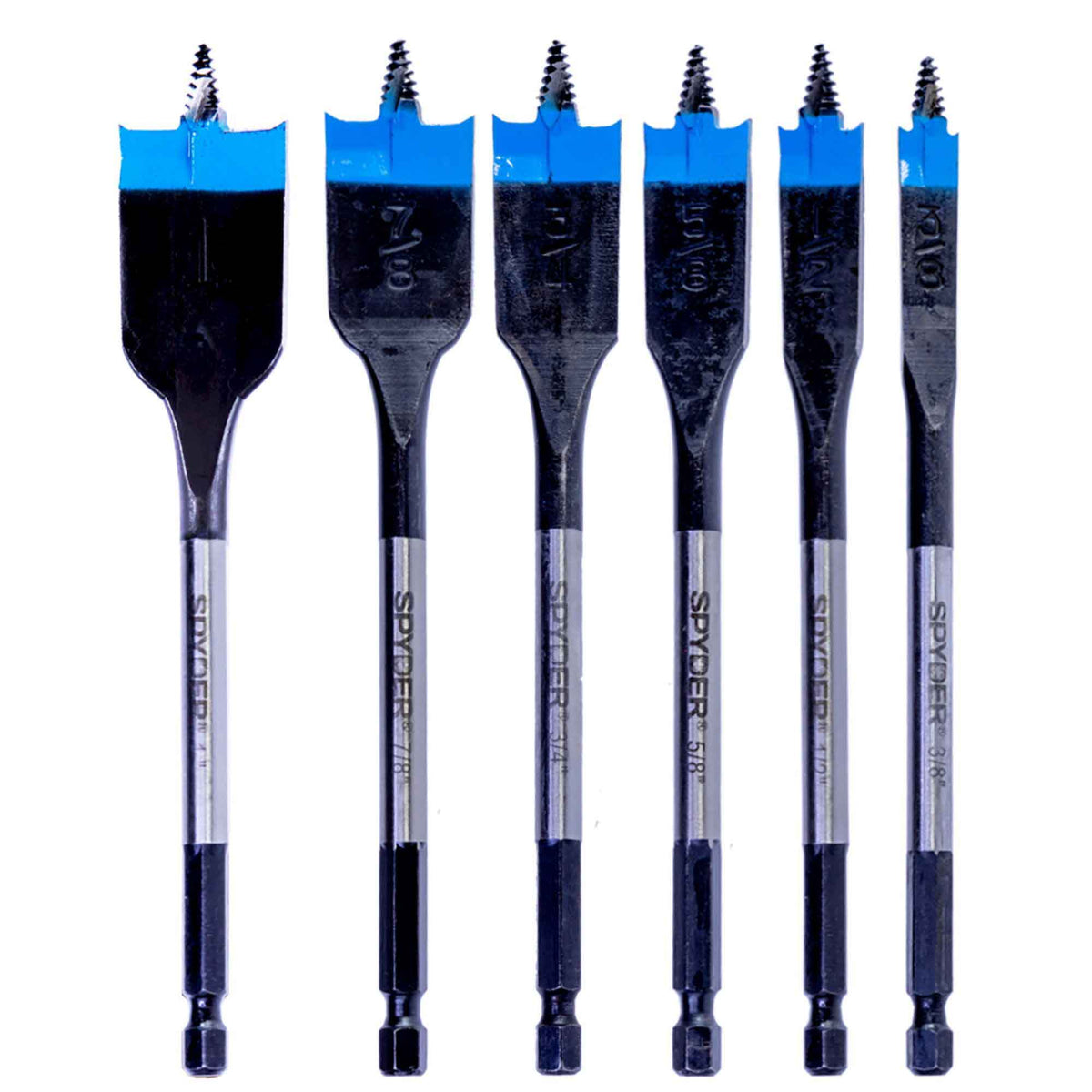 Ensemble de forets Stinger de 6&#39;&#39; de long à trois pointes pour le bois, 6 pièces