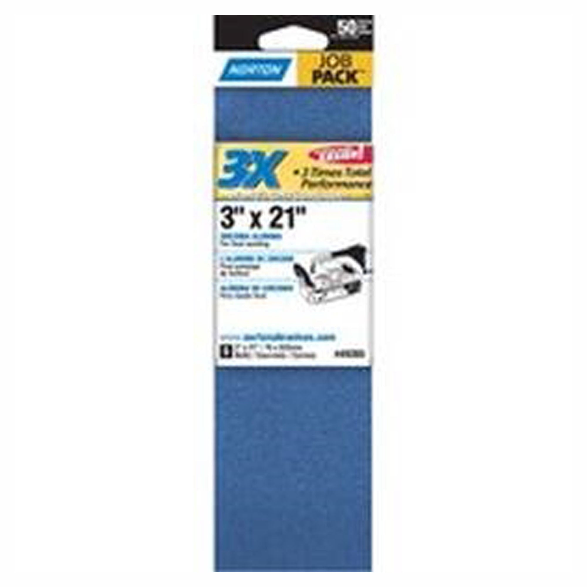 bande abrasive, 3'' x 21'', 50 gr (emballage de 5)