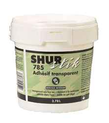 Adhésif pour papier peint, clair, 3,78 litres