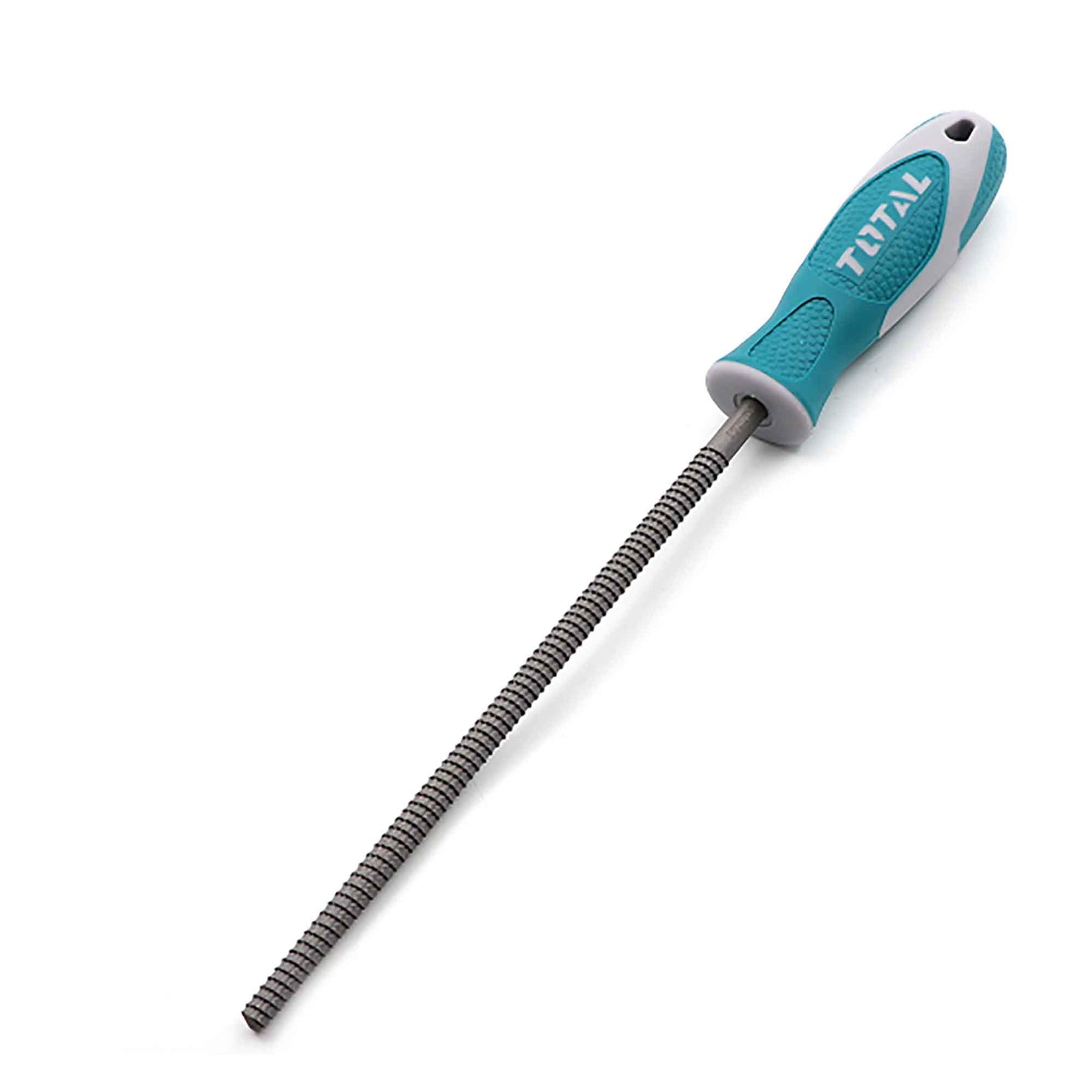 Lime ronde en acier avec manche