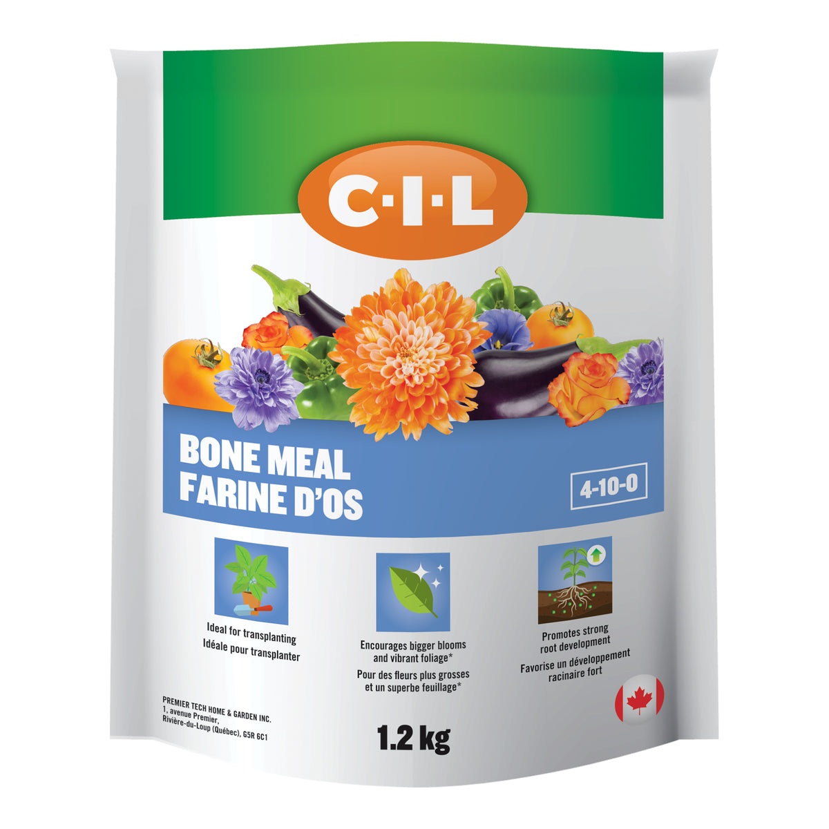 Farine d&#39;os C-I-L 4-10-0, 1,2 kg