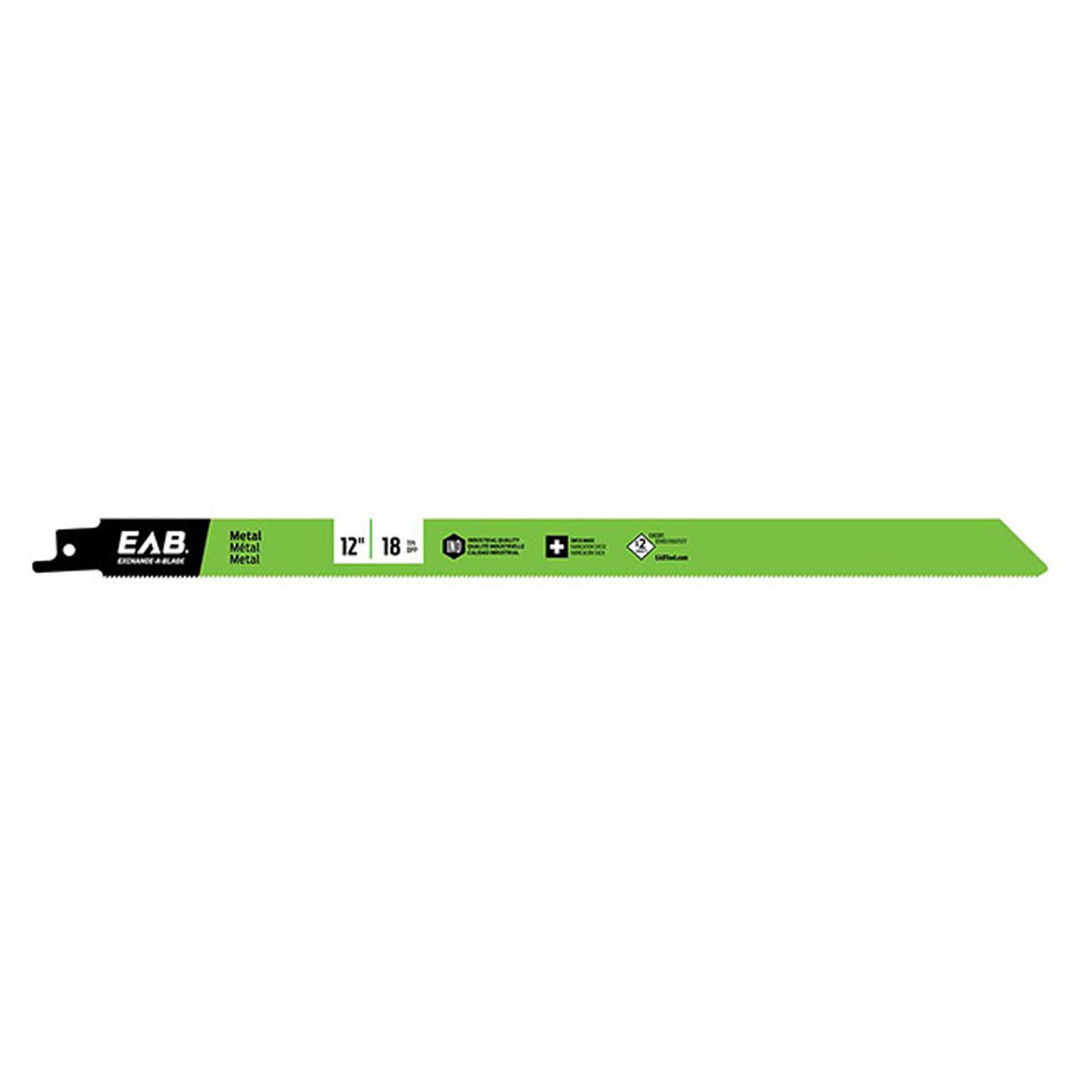 Lame de scie sauteuse, par 18 dents, pour métal, 12''