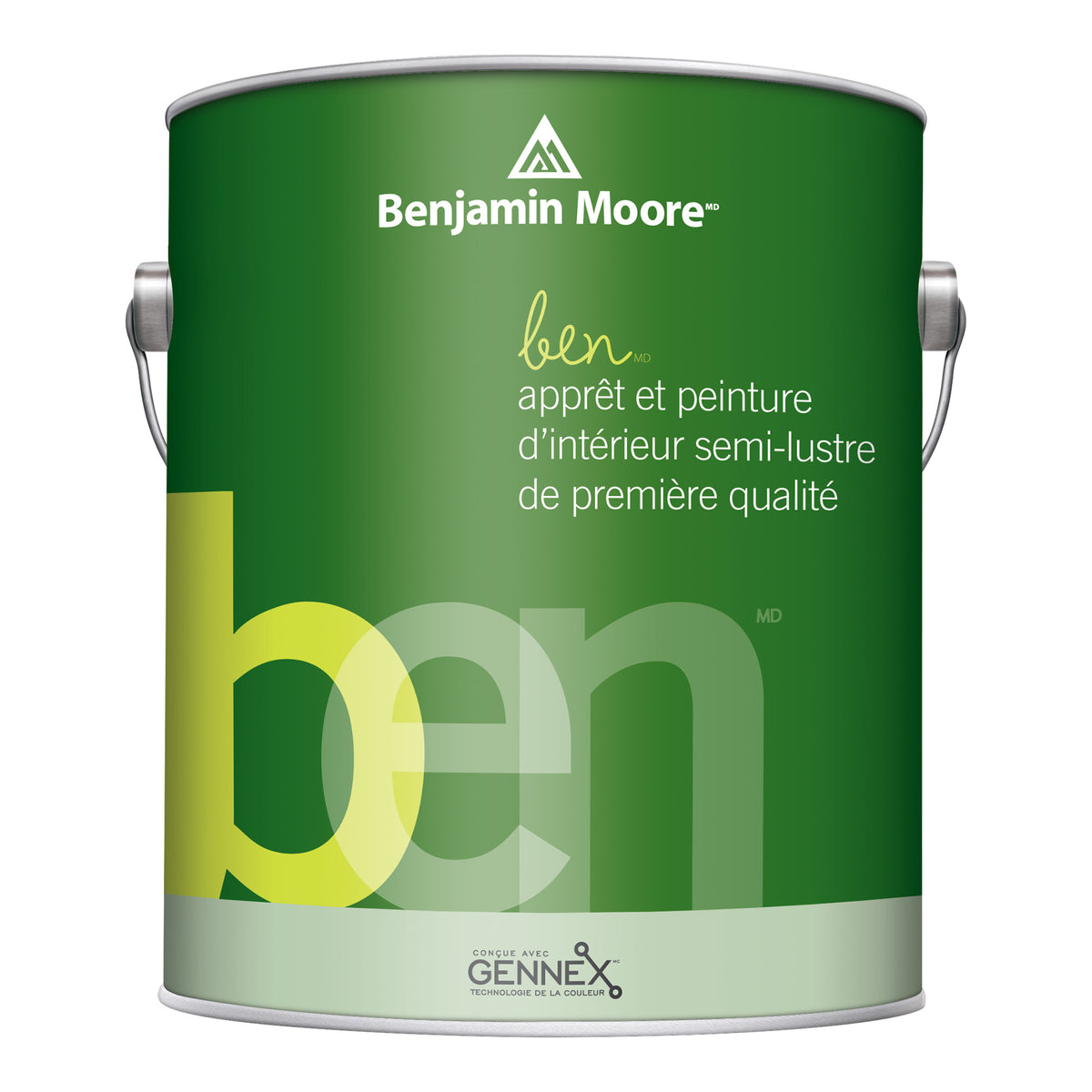 Peinture et apprêt d’intérieur de qualité supérieure fini semi-lustré, base 4, 3,79 l