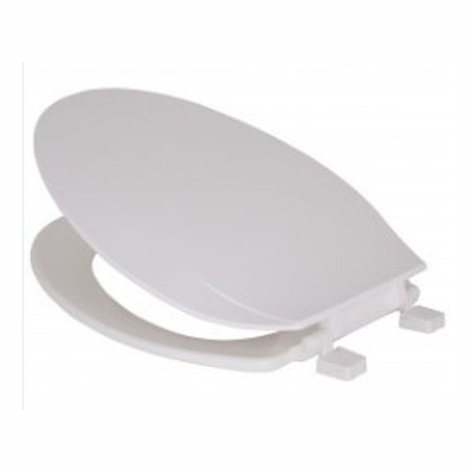Siège de toilette, régulier, plastique, blanc