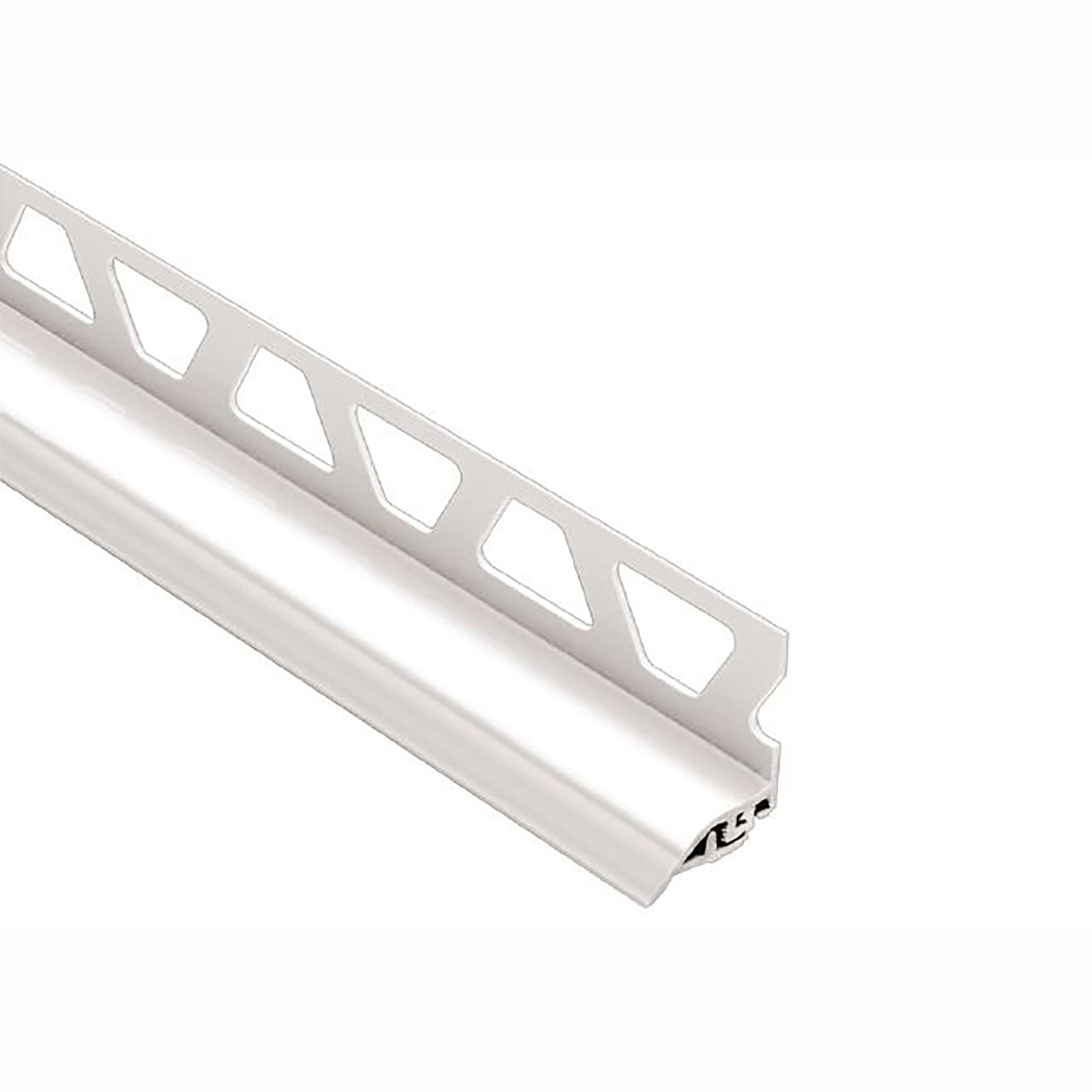 Moulure profilée de joint périphérique en PVC blanc, 3/8''