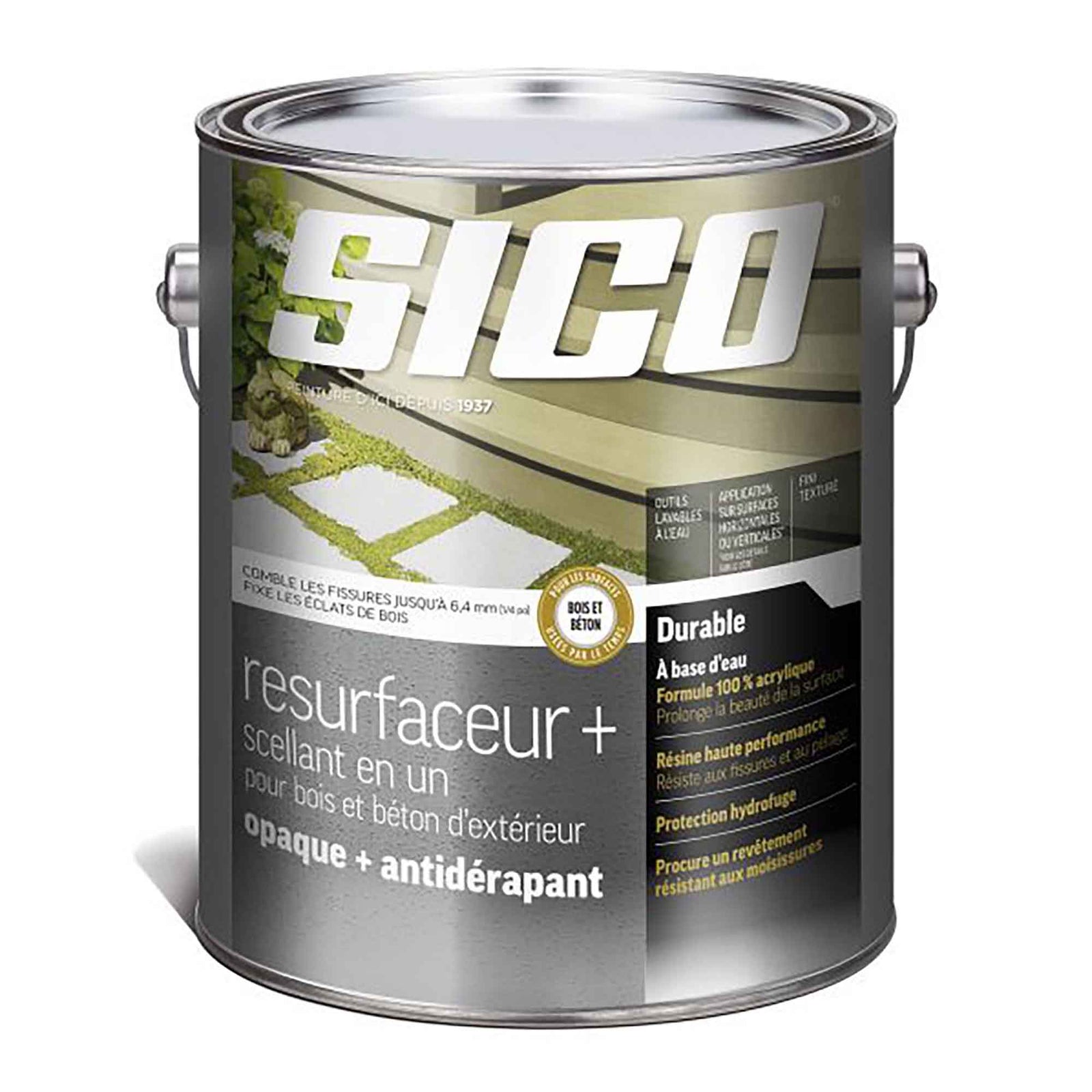 Resurfaceur extérieur au latex, base neutre, 3,78 litres