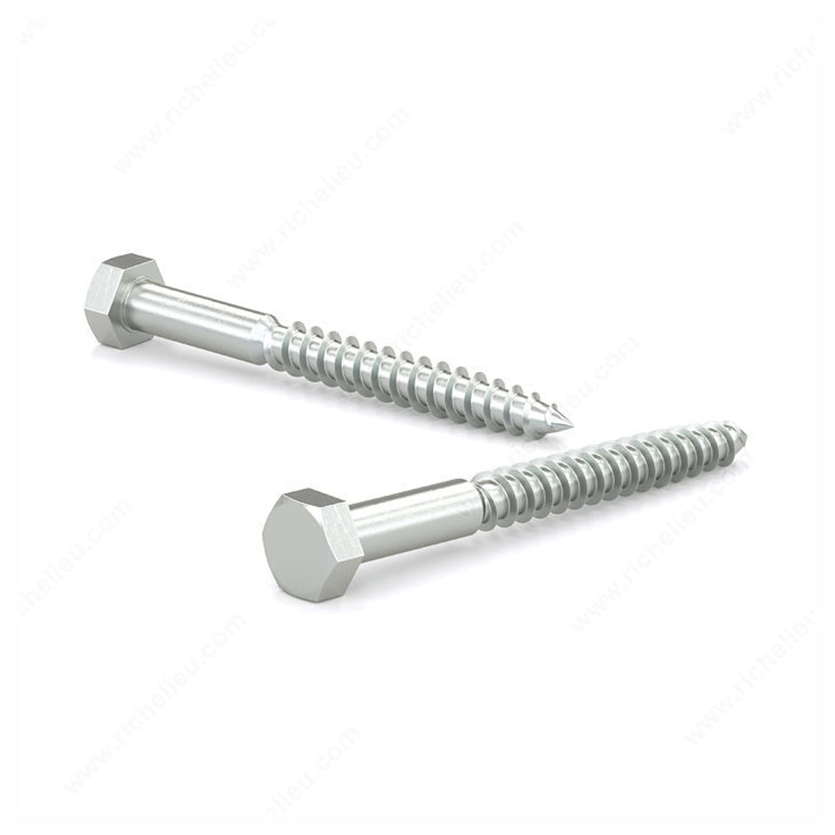 Boulon tire-fond, tête hexagonale, zinc, 3/8'' x 5'' (emballage de 50)