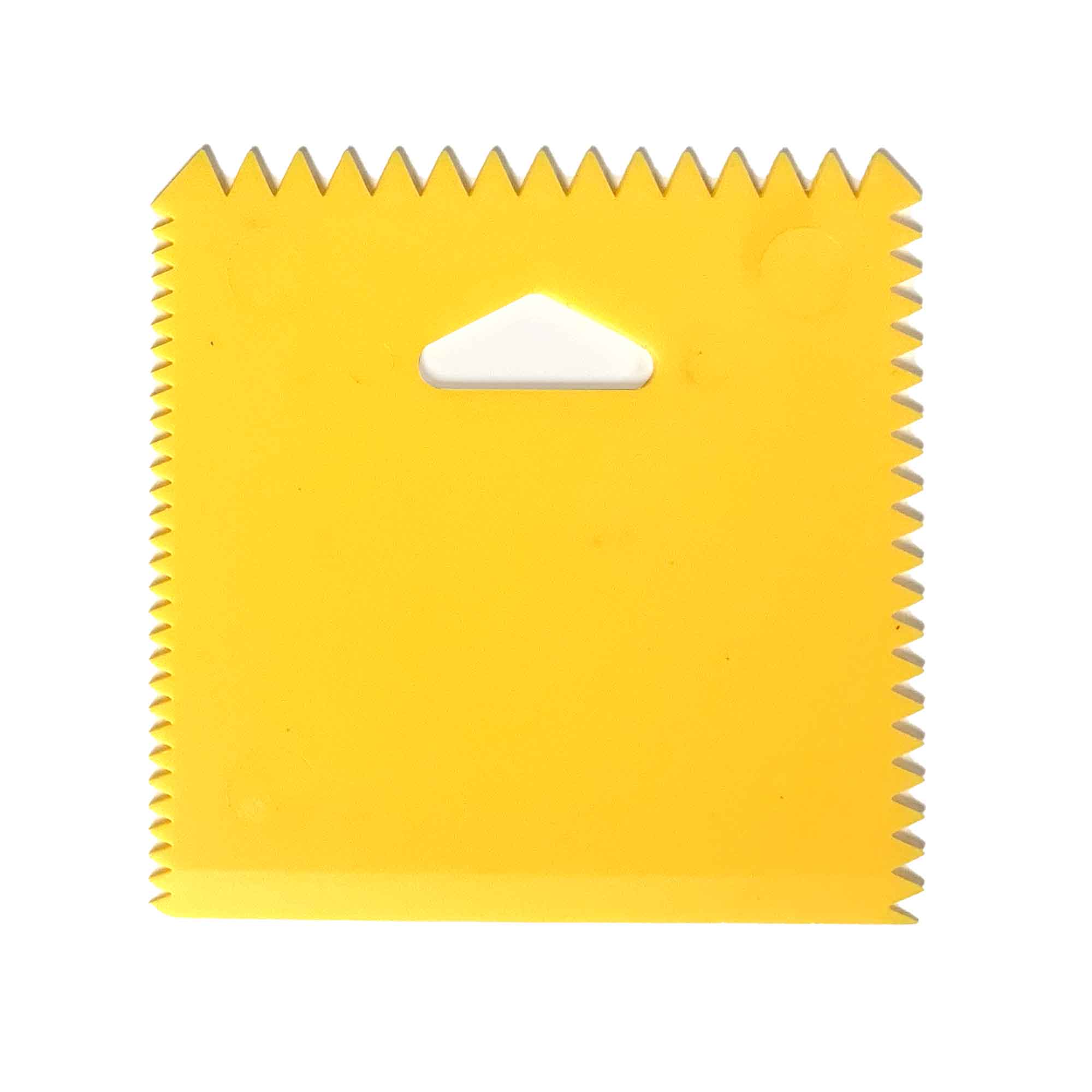 Étendeur en plastique à dents de scie pour adhésif, 4" x 4'' 