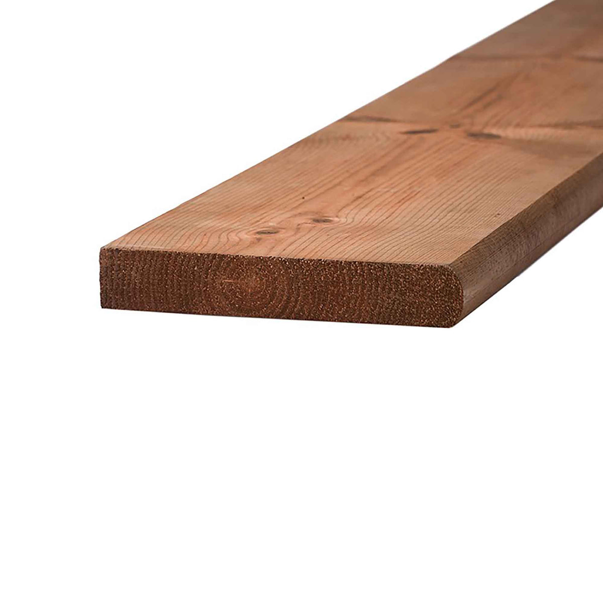 Marche en bois traité brun, 2&quot; x 12&quot; x 48&quot;