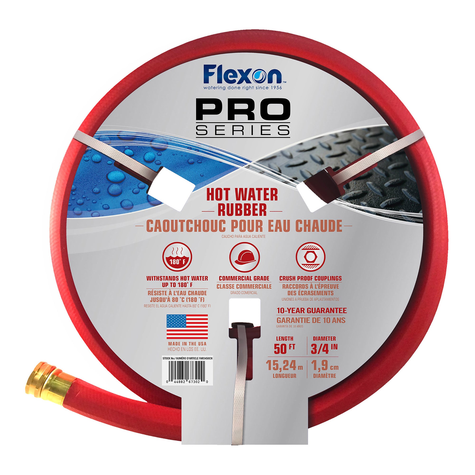 Boyau d'arrosage pour eau chaude, 3/4'' x 50' 