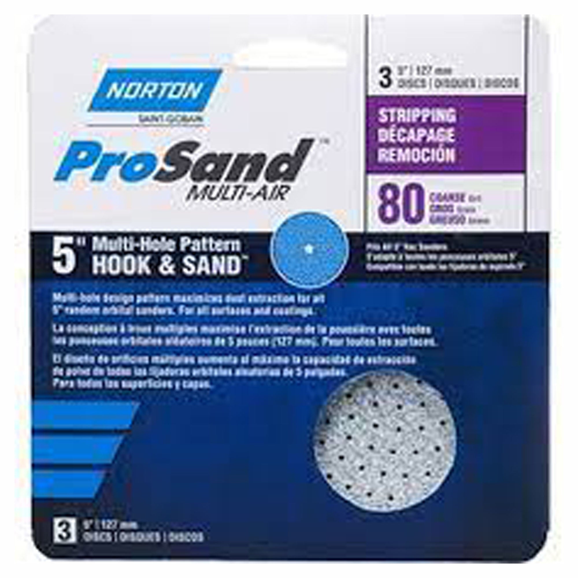 Disque de ponçage multiair cyclonic, H/L, 5'', 150 gr 