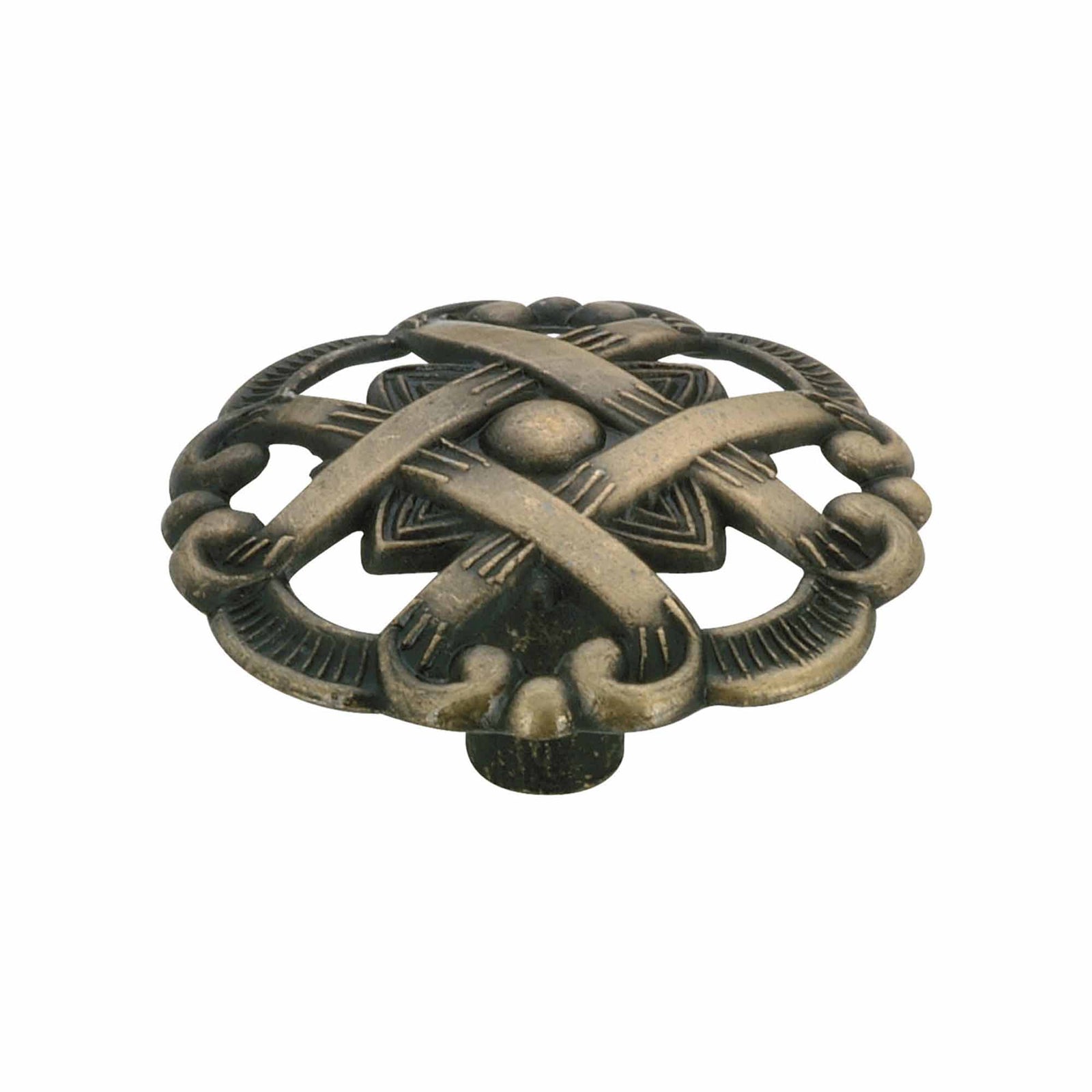 Bouton traditionnel en métal antique anglais, # 3770