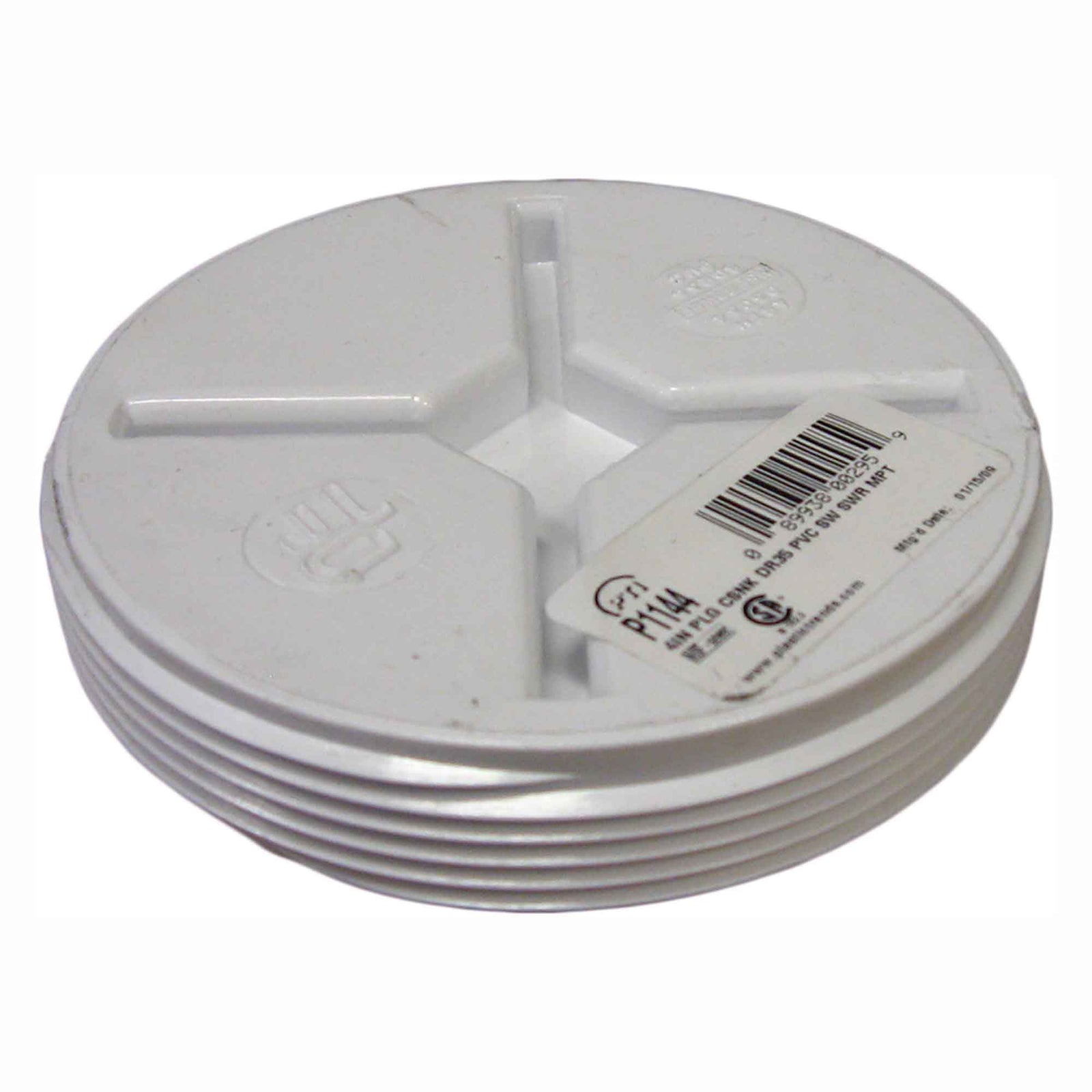 Bouchon de chasse pour égout de 4″, mâle