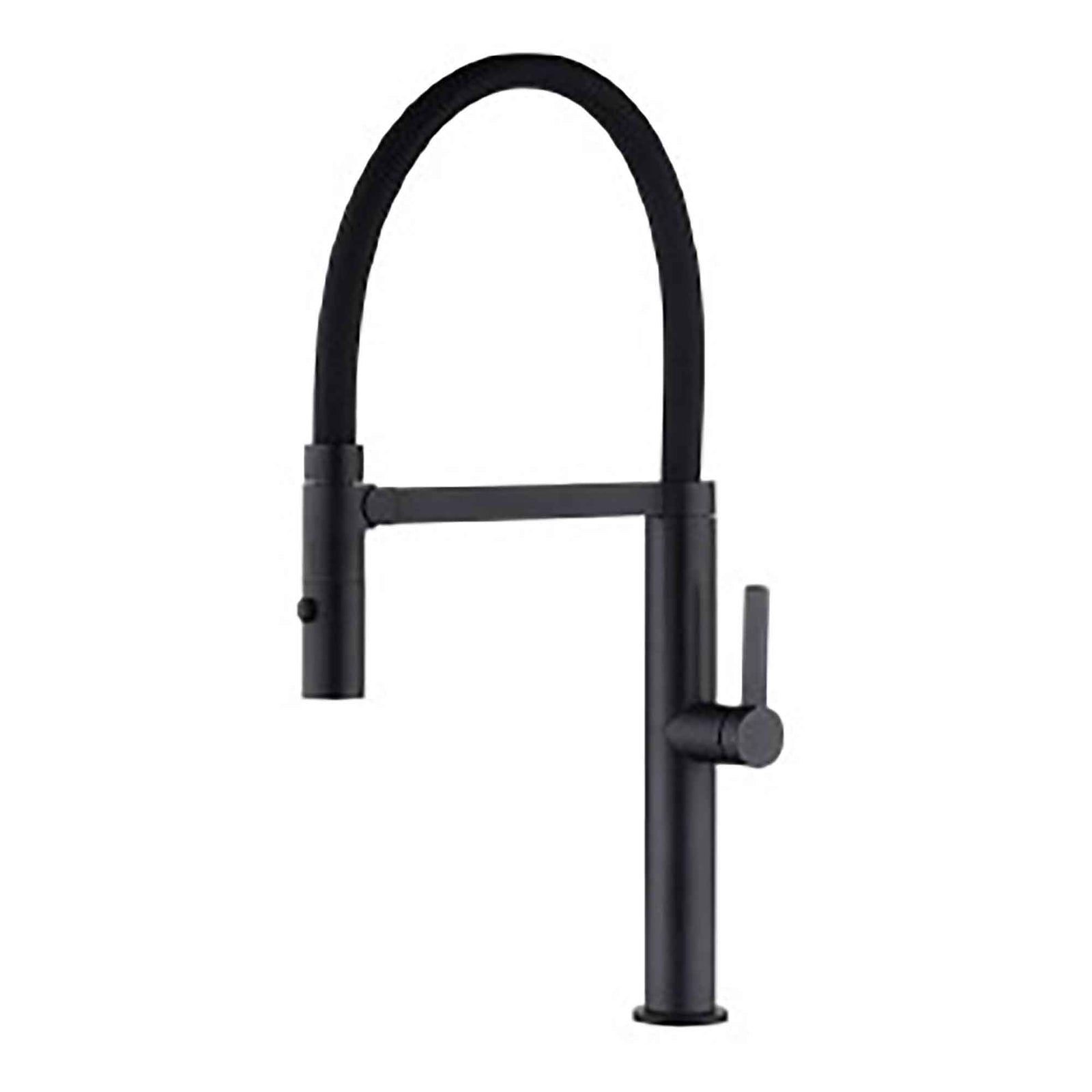 Robinet de cuisine flexible à 1 trou Clara, noir et bronze