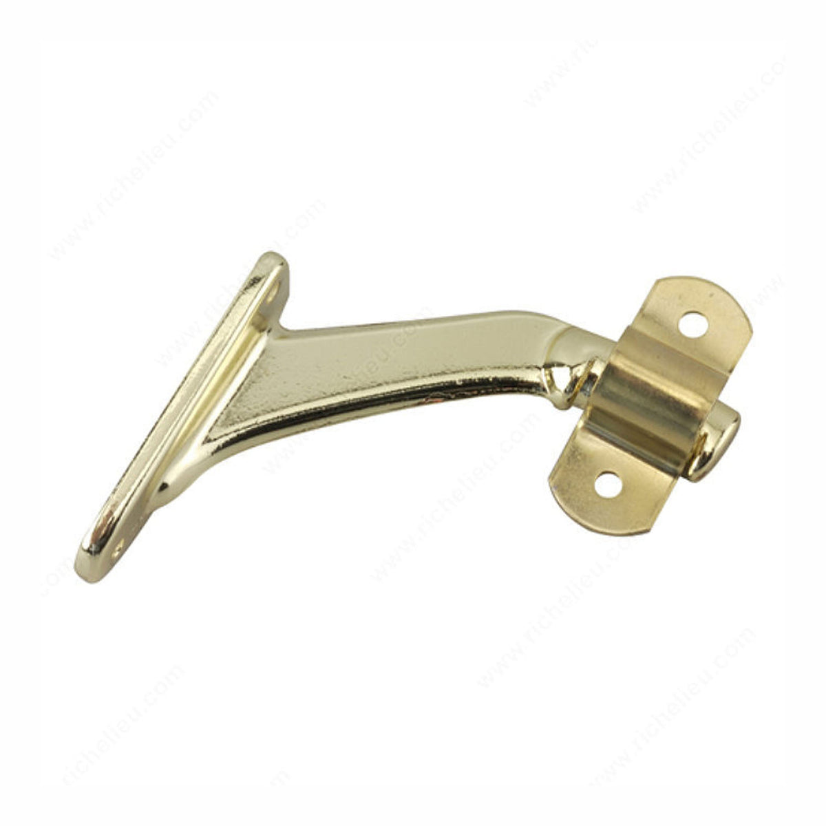 Support de rampe robuste, laiton, 3-3/16''