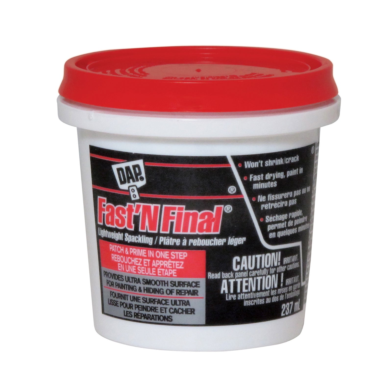 Plâtre à reboucher léger Fast’N Final, 237 ml 