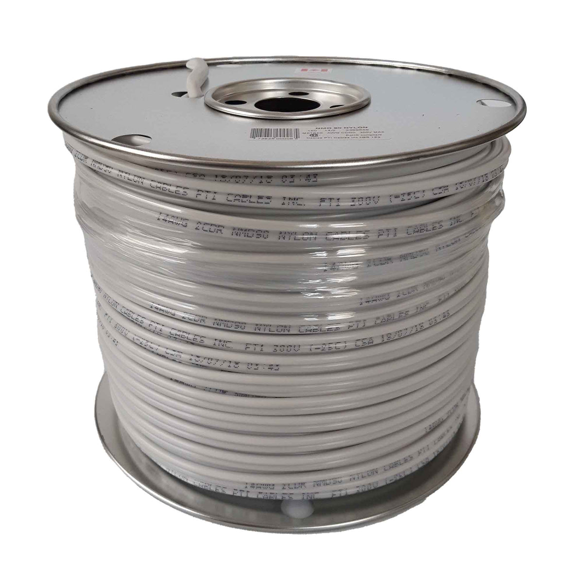 Fil domestique de construction NMD90 14/2 en blanc, 150 m