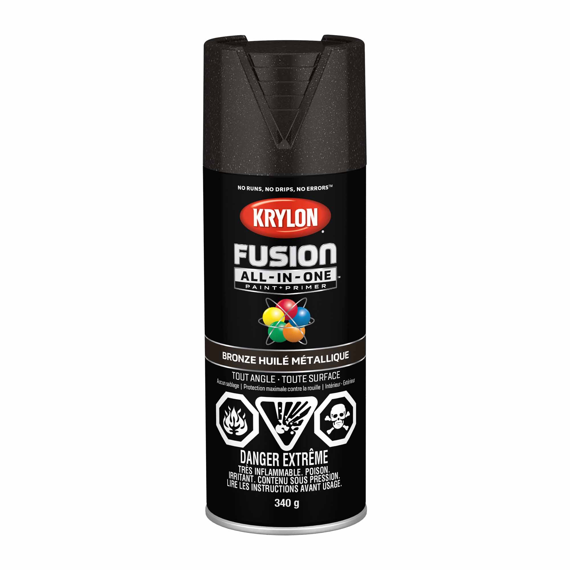 Krylon Fusion All-In-One aérosol bronze huilé métallique, 340 g