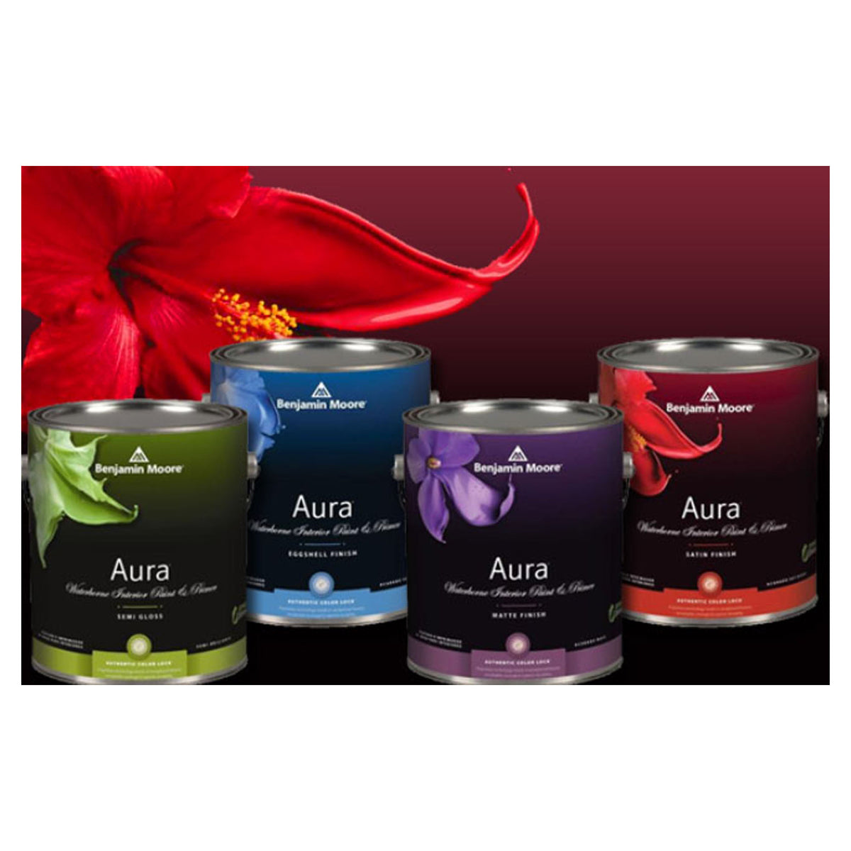 Peinture extérieur, Aura, base 1, satiné, 1 litres