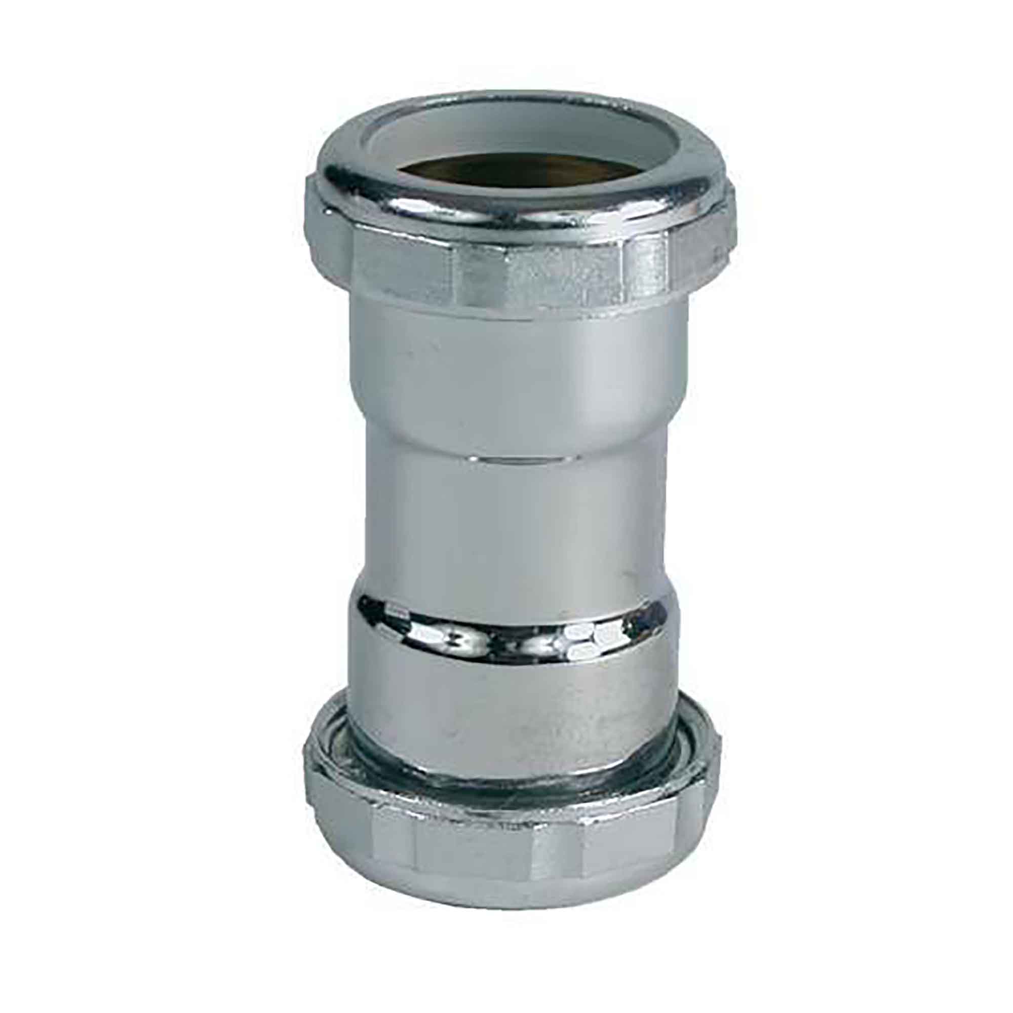 Manchon droit 1-1/4’’, chrome
