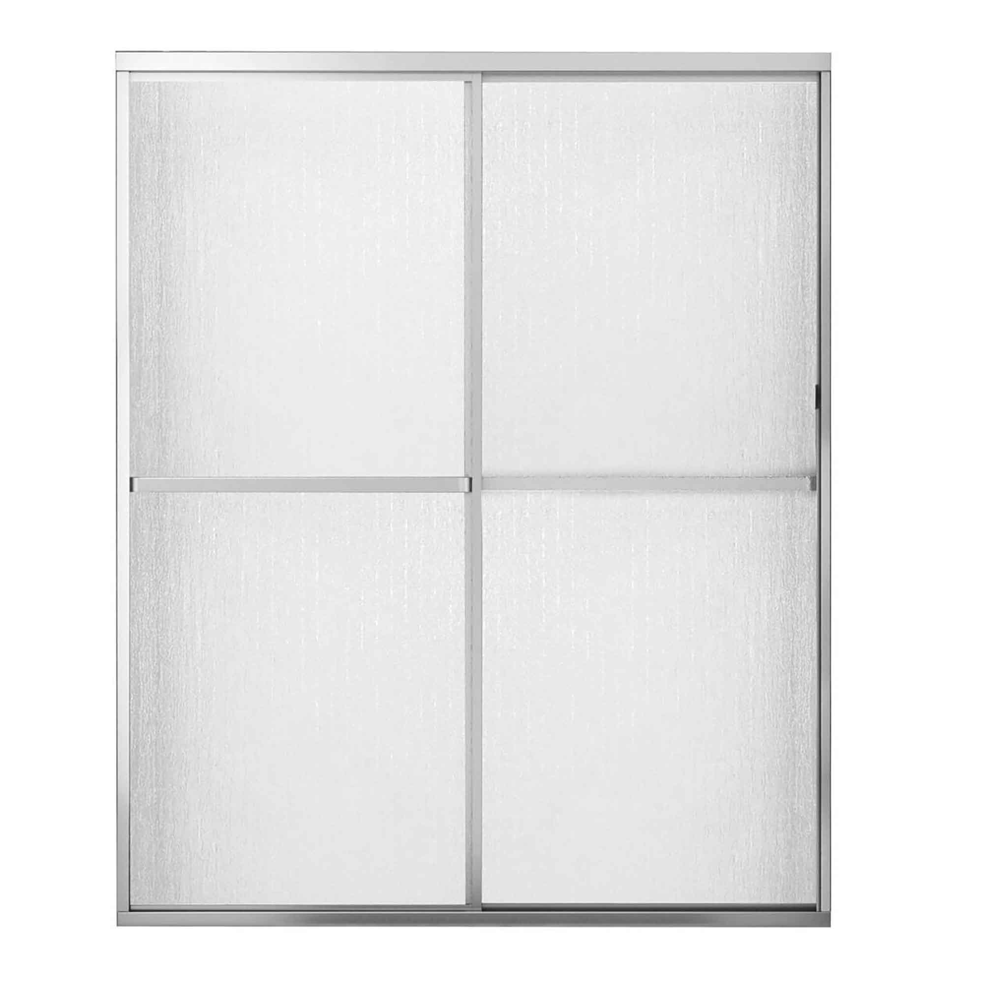 Porte de douche coulissante, chrome