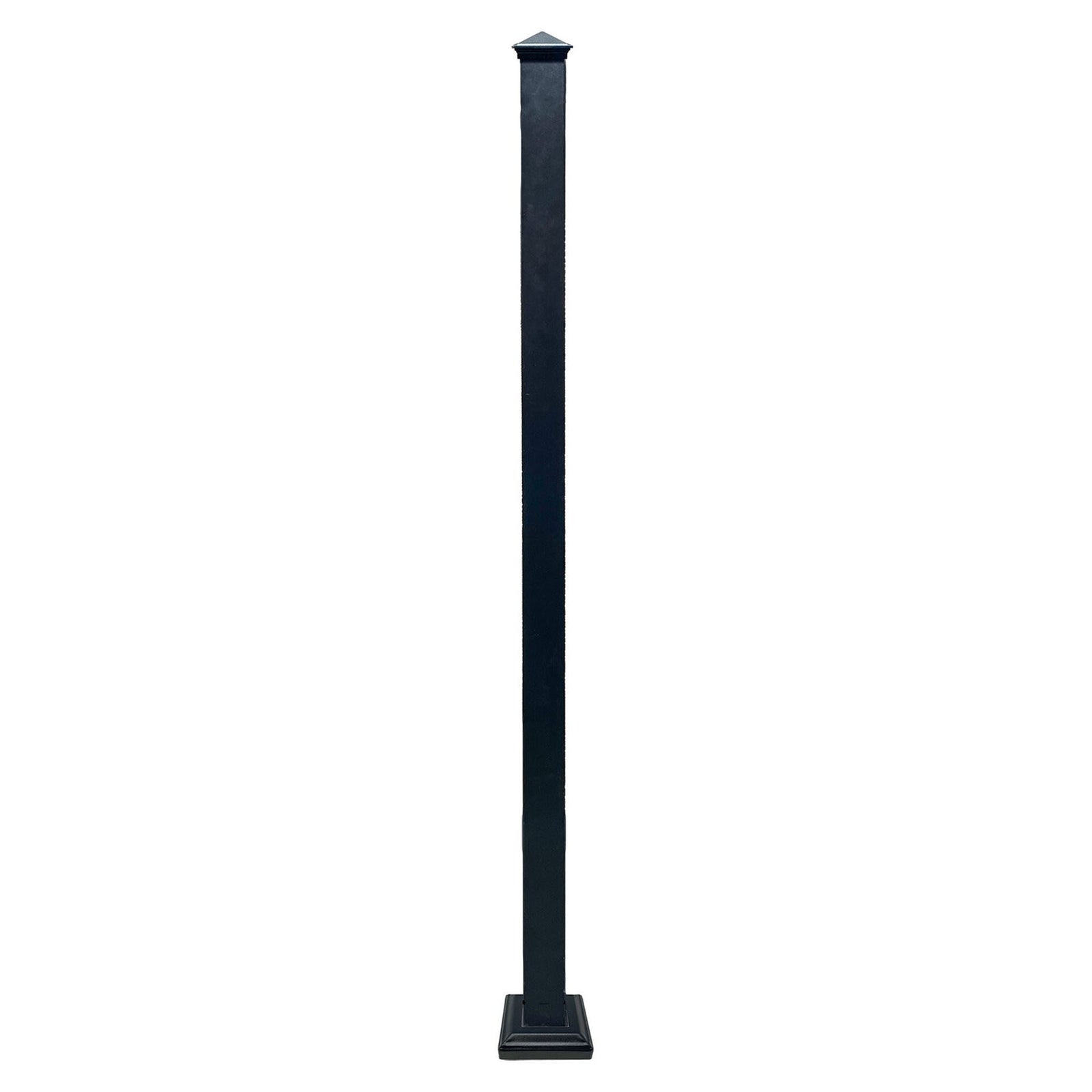 Poteau en acier, noir, 2'' x 2'' x 44''