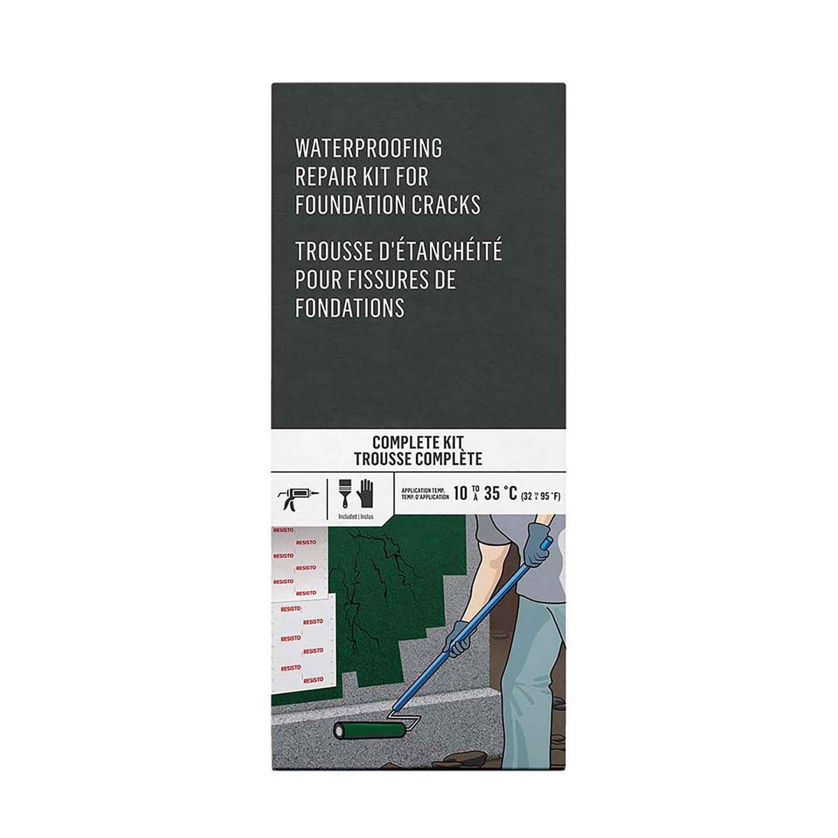 Trousse d&#39;étanchéité pour fissures de fondations