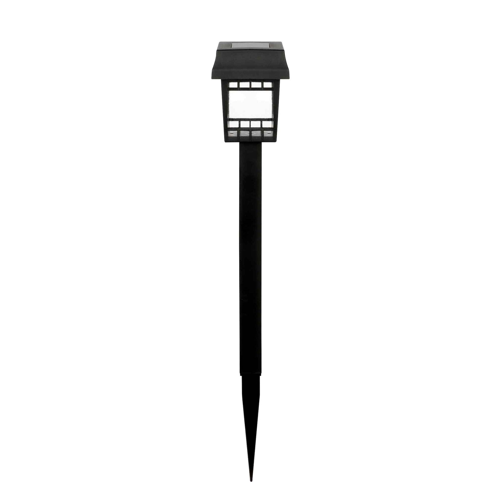 Lampe solaire pour allée de style cochère, noir