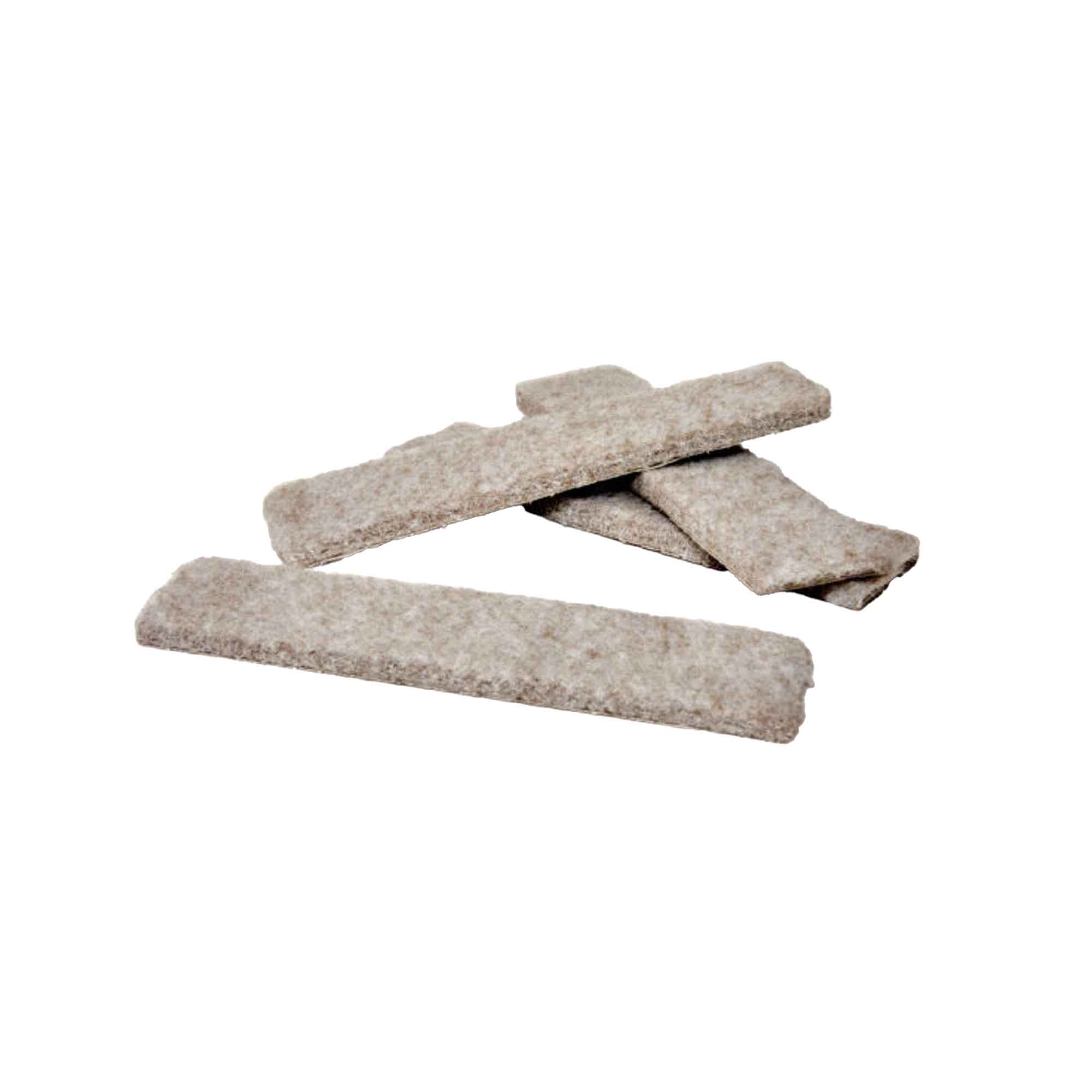 Feltac économique en bande 25 mm x 102 mm, beiges (emballage de 4)