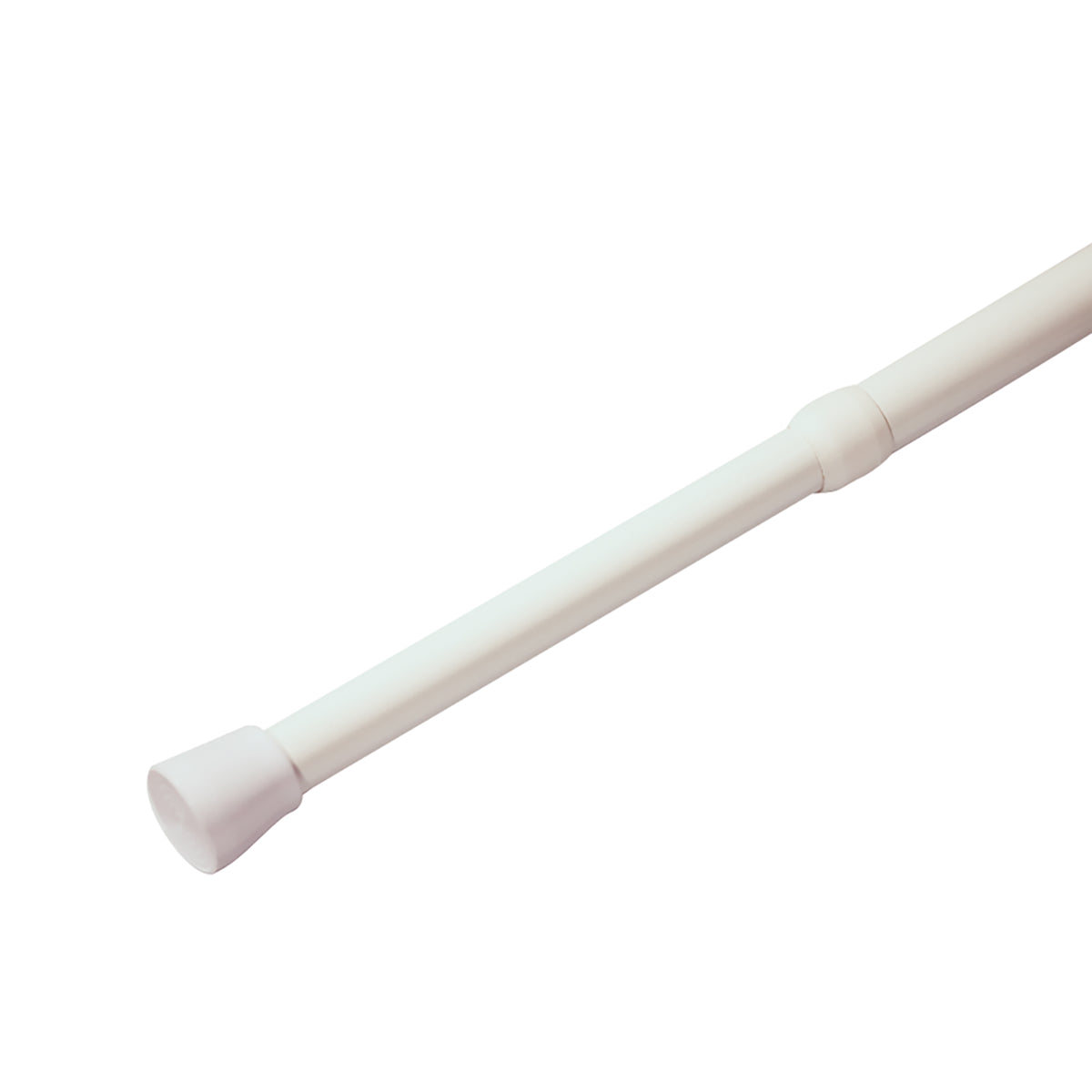Tringle de douche à ressorts, blanche, 36 à 62&quot;