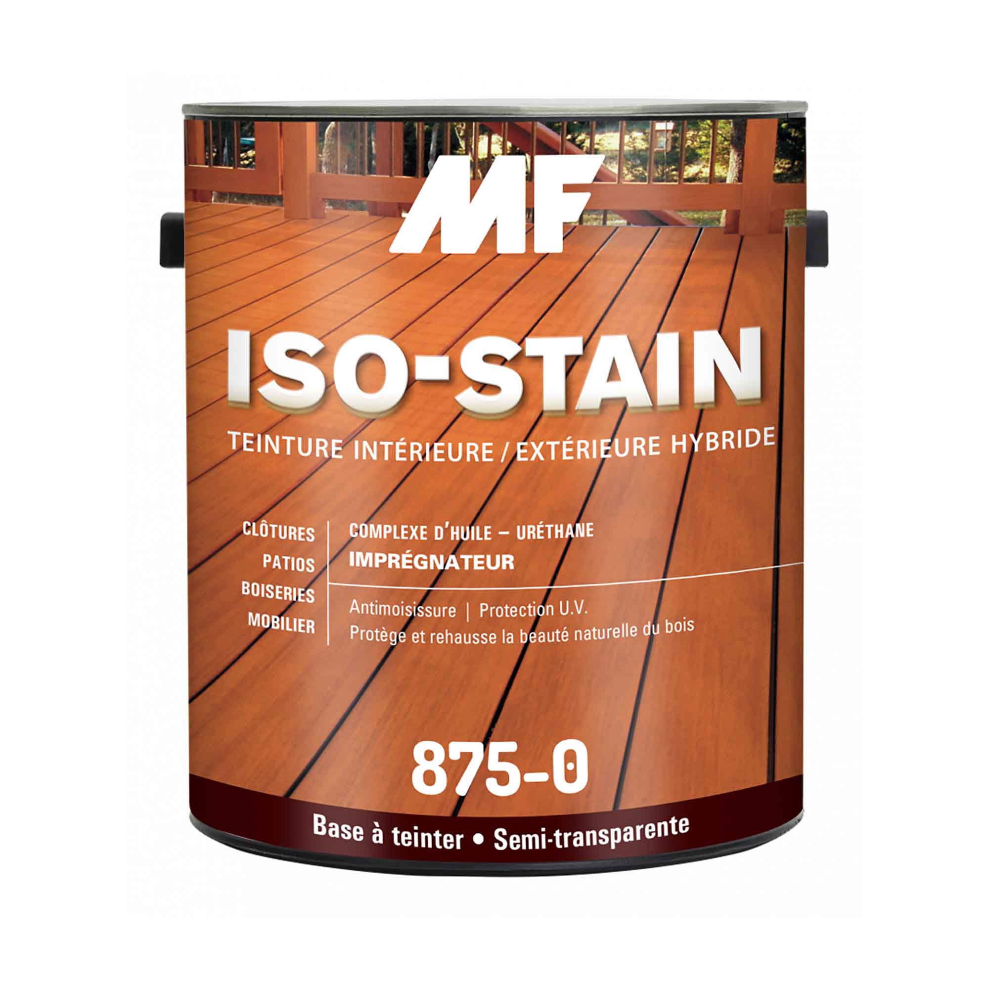 Teinture extérieur semi transparente hybride, base à teinter, 3,78 litres