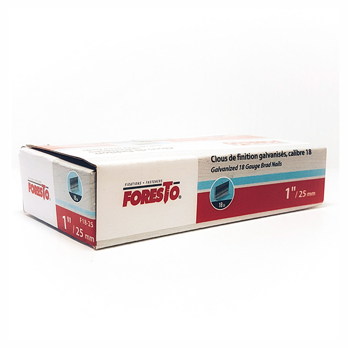 Clou de finition galvanisé, calibre 18, 1-3/4'' (emballage de 5 000)