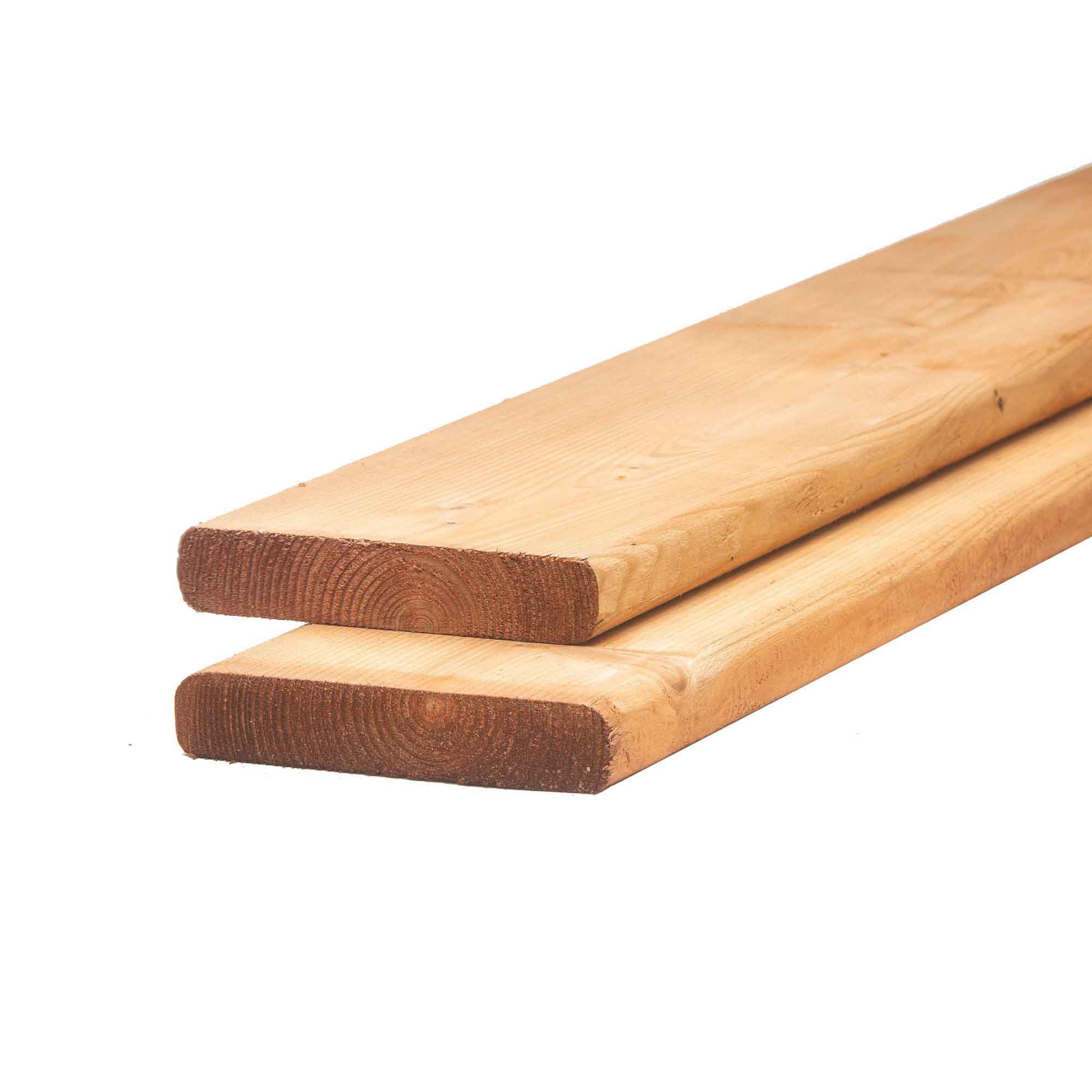 Bois traité brun de Première Qualité, 5/4" x 6" x 12'