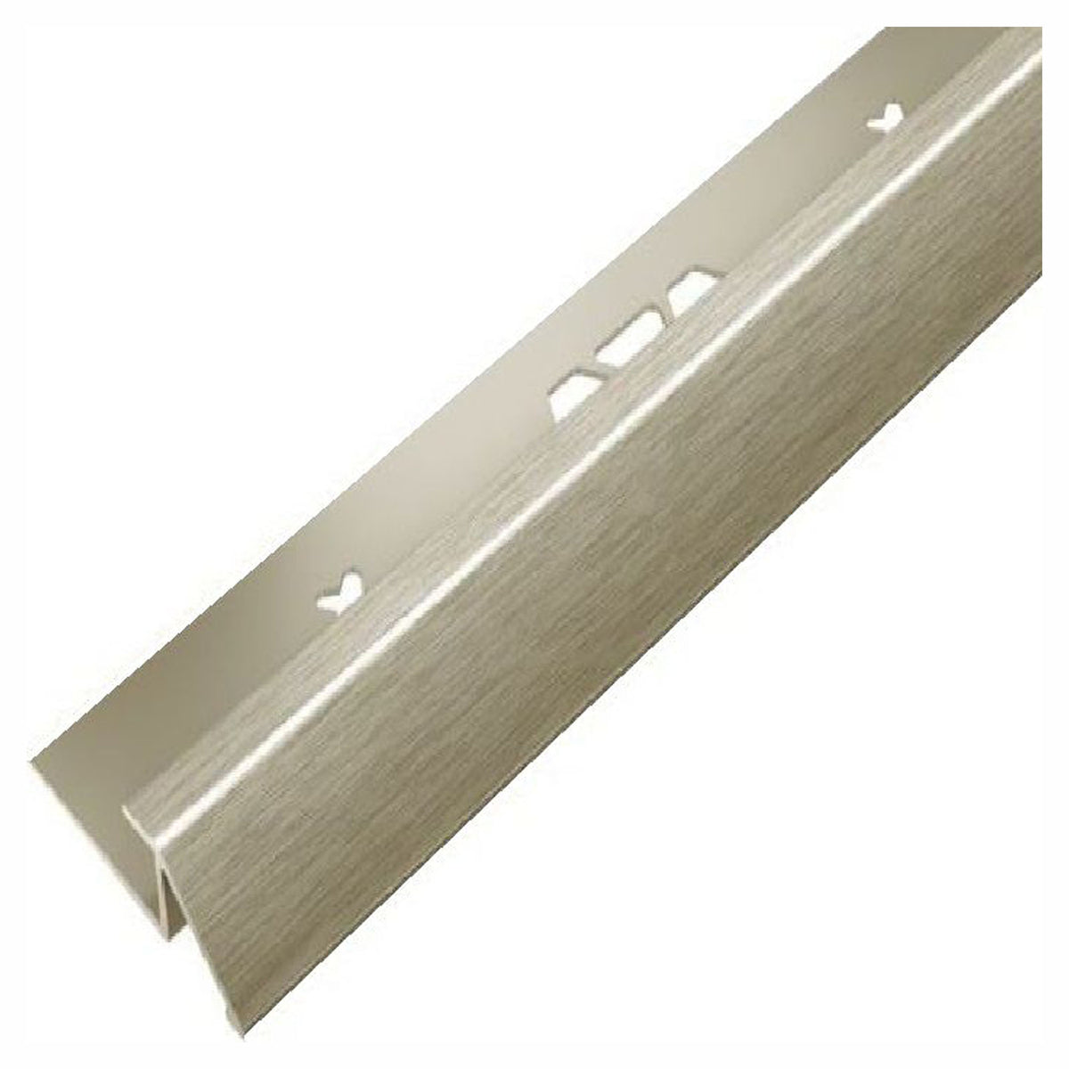 Moulure profilée VINPRO-T en aluminium nickel brossé, 17/32''