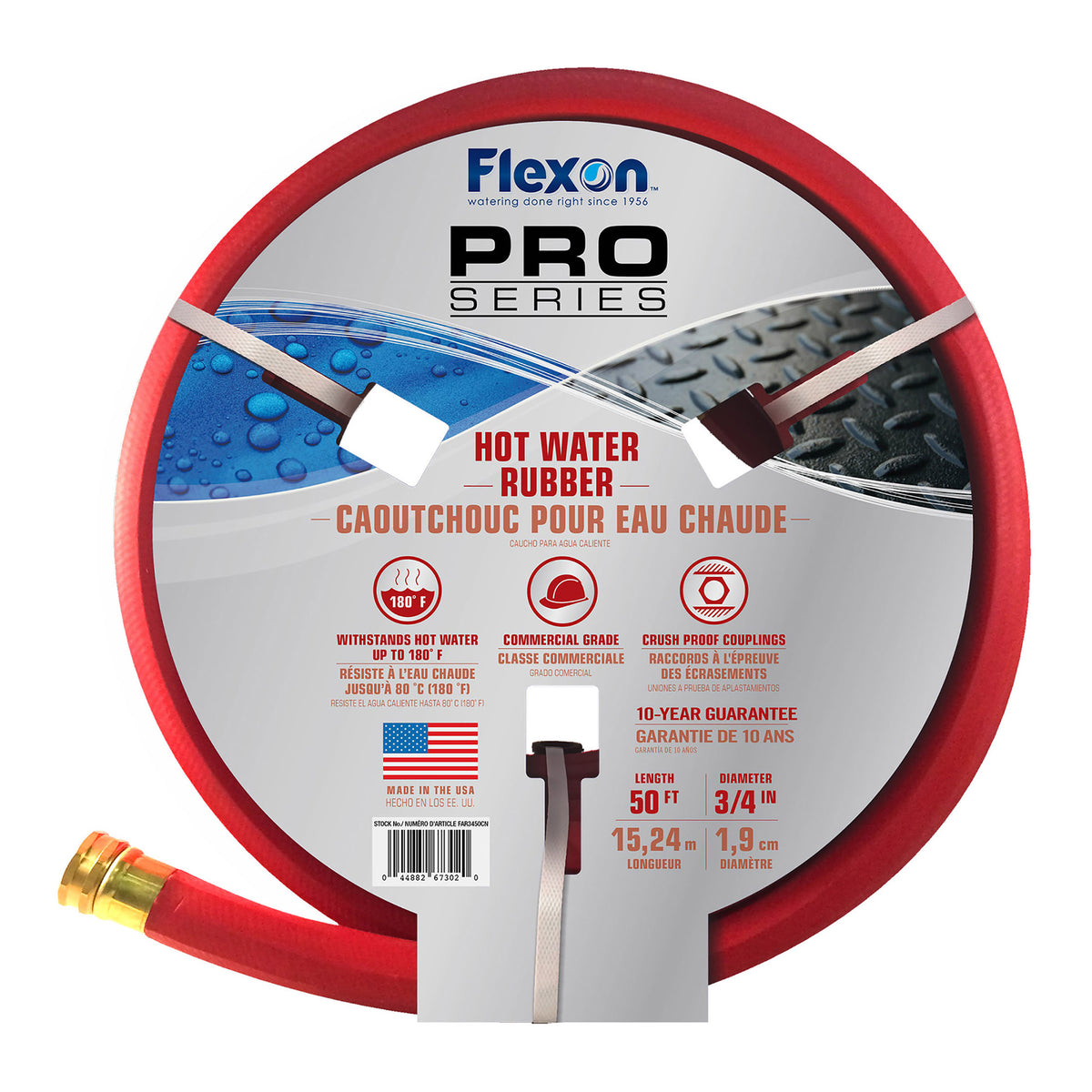 Boyau d'arrosage pour eau chaude, 3/4'' x 50' 