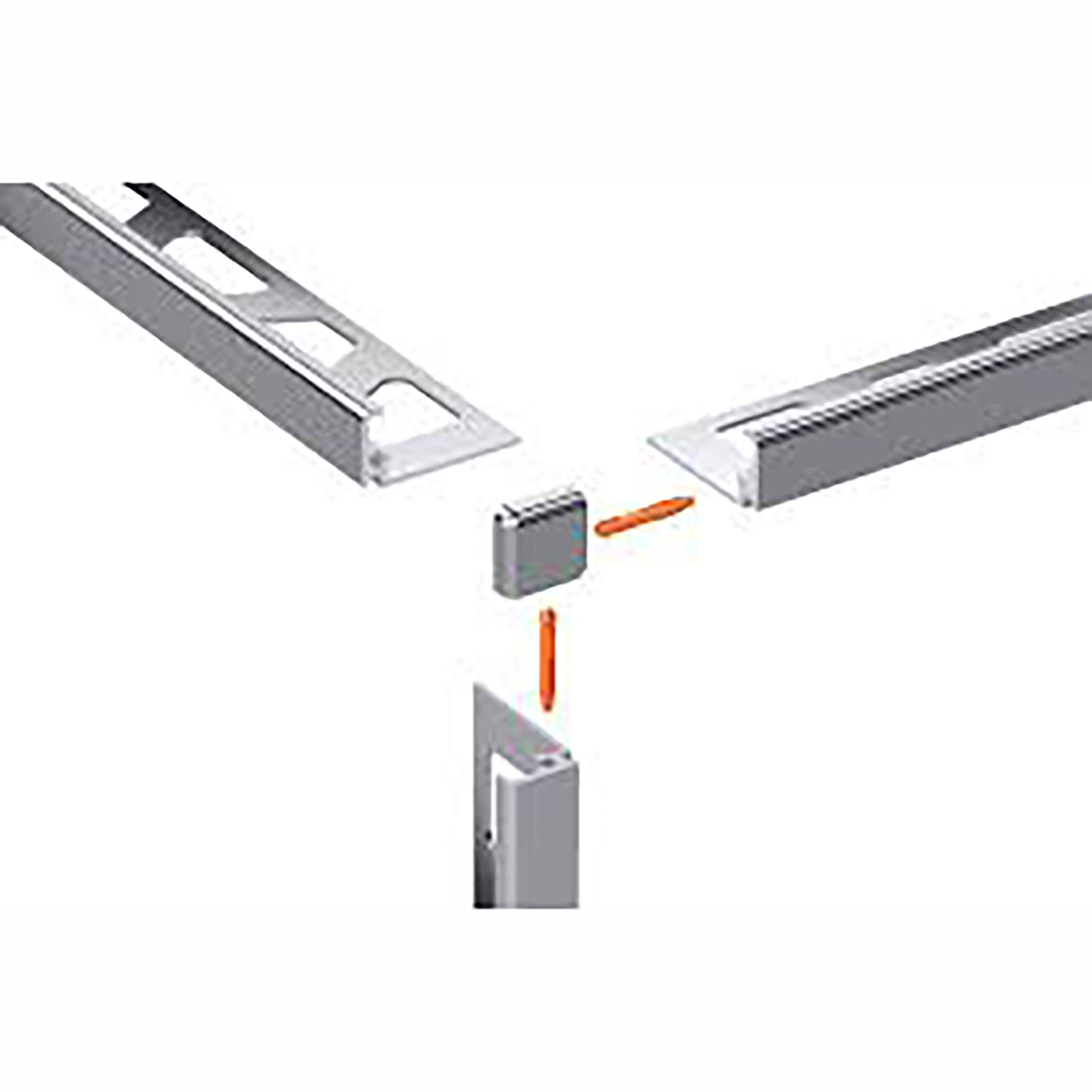 Moulure profilée de finition aluminium mat, 5/16''