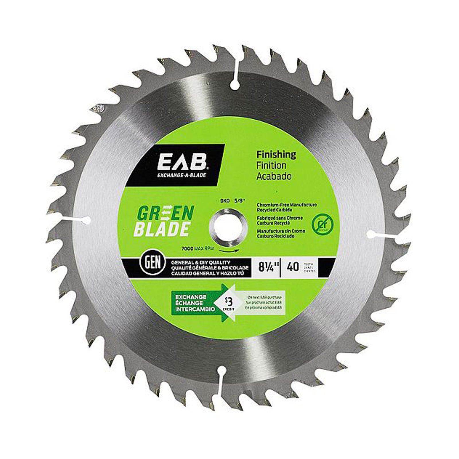 Lame de scie alternative bimétal pour métal 8-1/4'' x 40 dents 