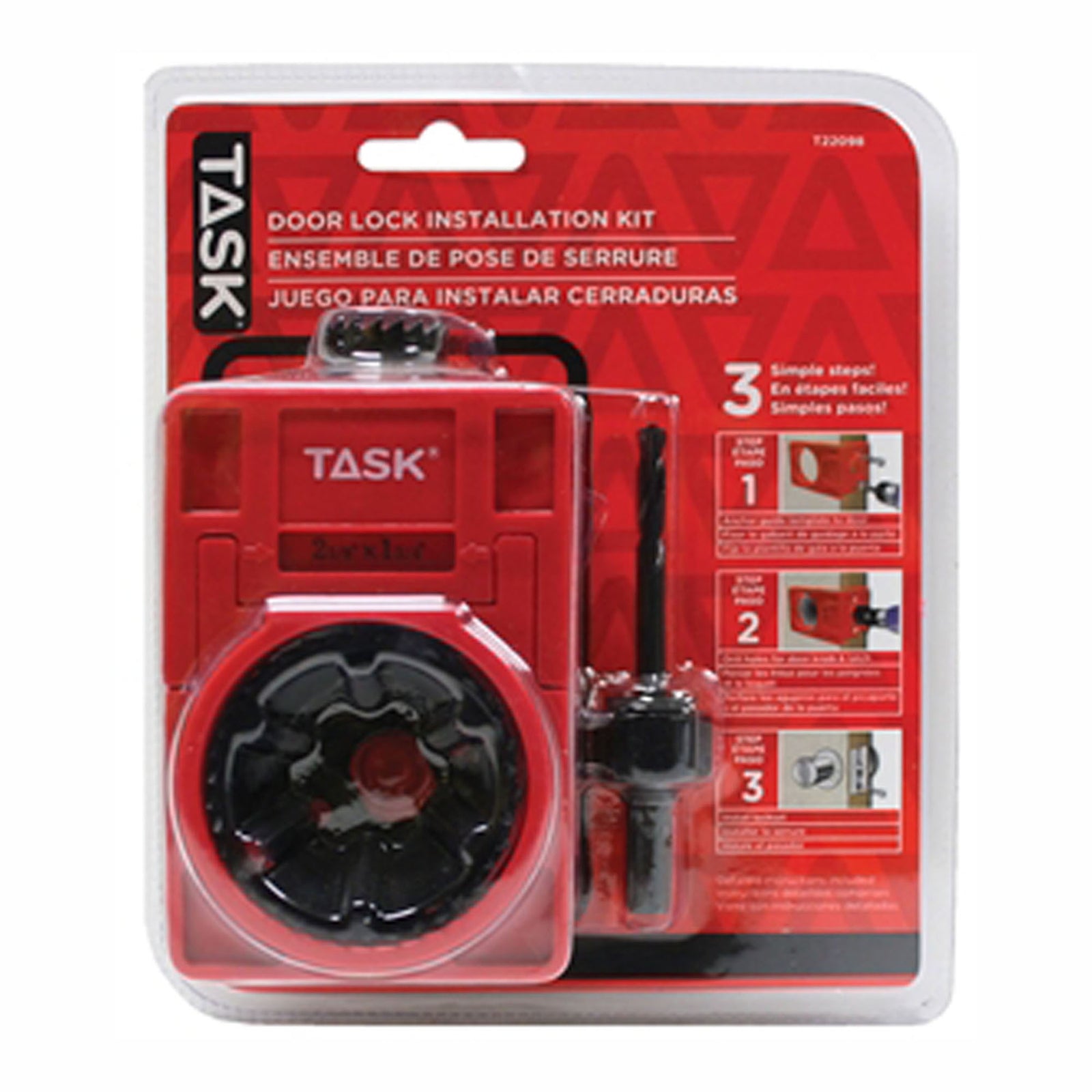 Trousse d'installation de serrure de porte, Task