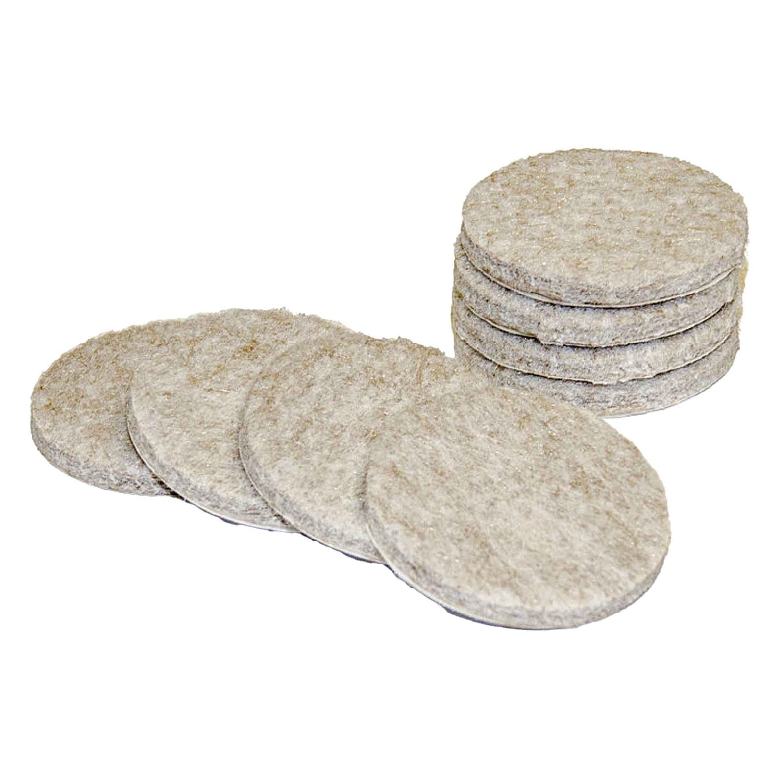 Feltac économique rond 1-1/2'', beige (emballage de 8)