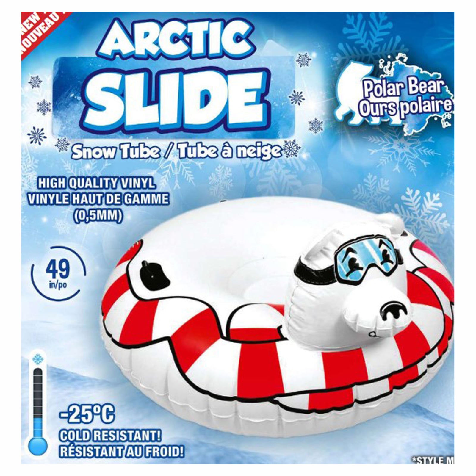 Tube à neige gonflable, Ours polaire 