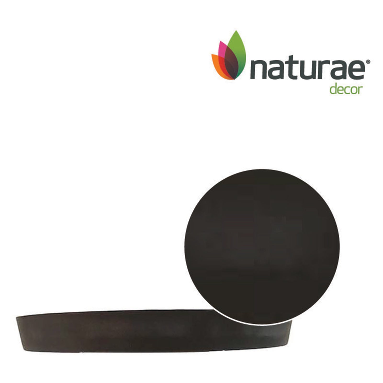Sous pot, Gris, 10''