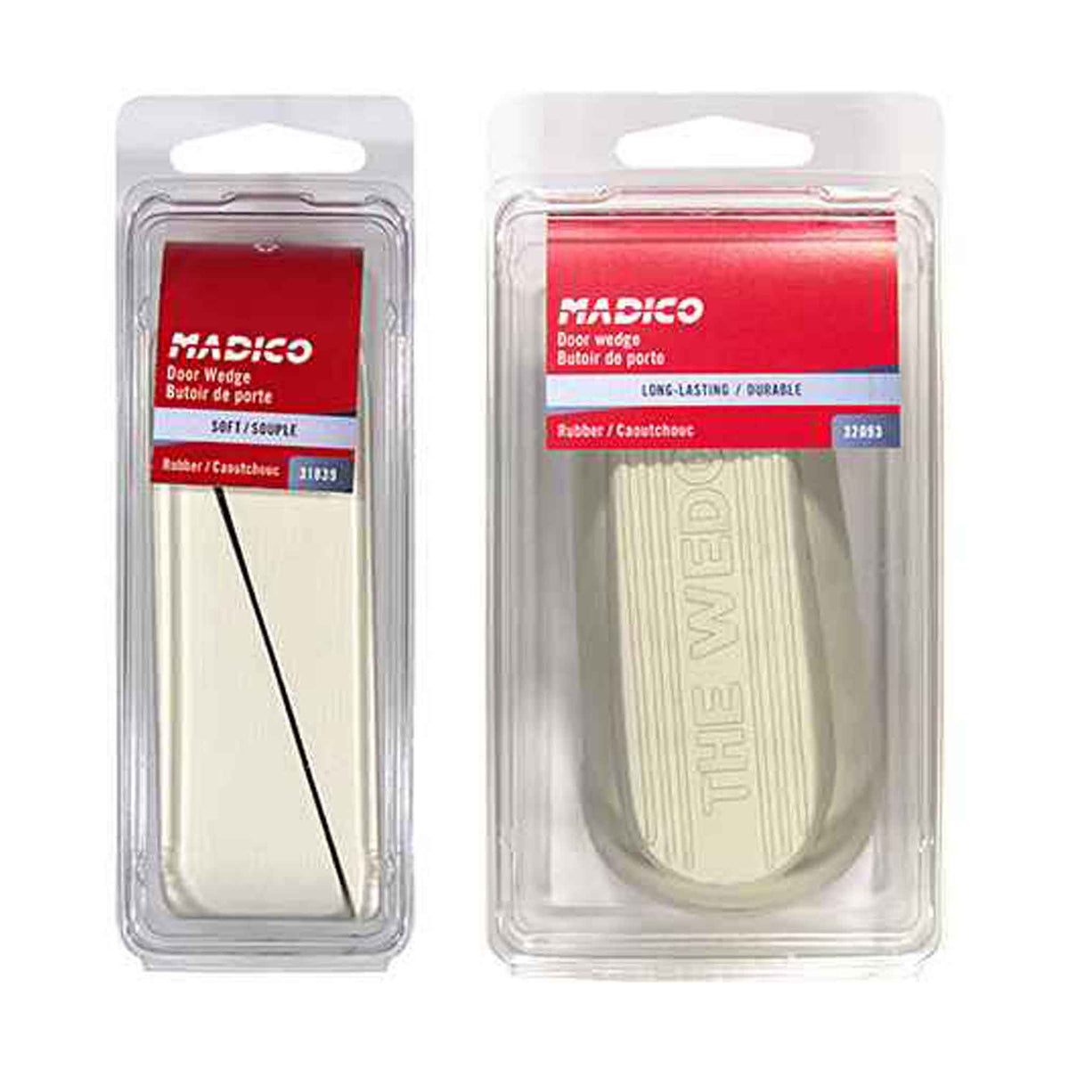 Butoir de porte, 1-1/8'' x 4-1/8'', beige (emballage de 2)