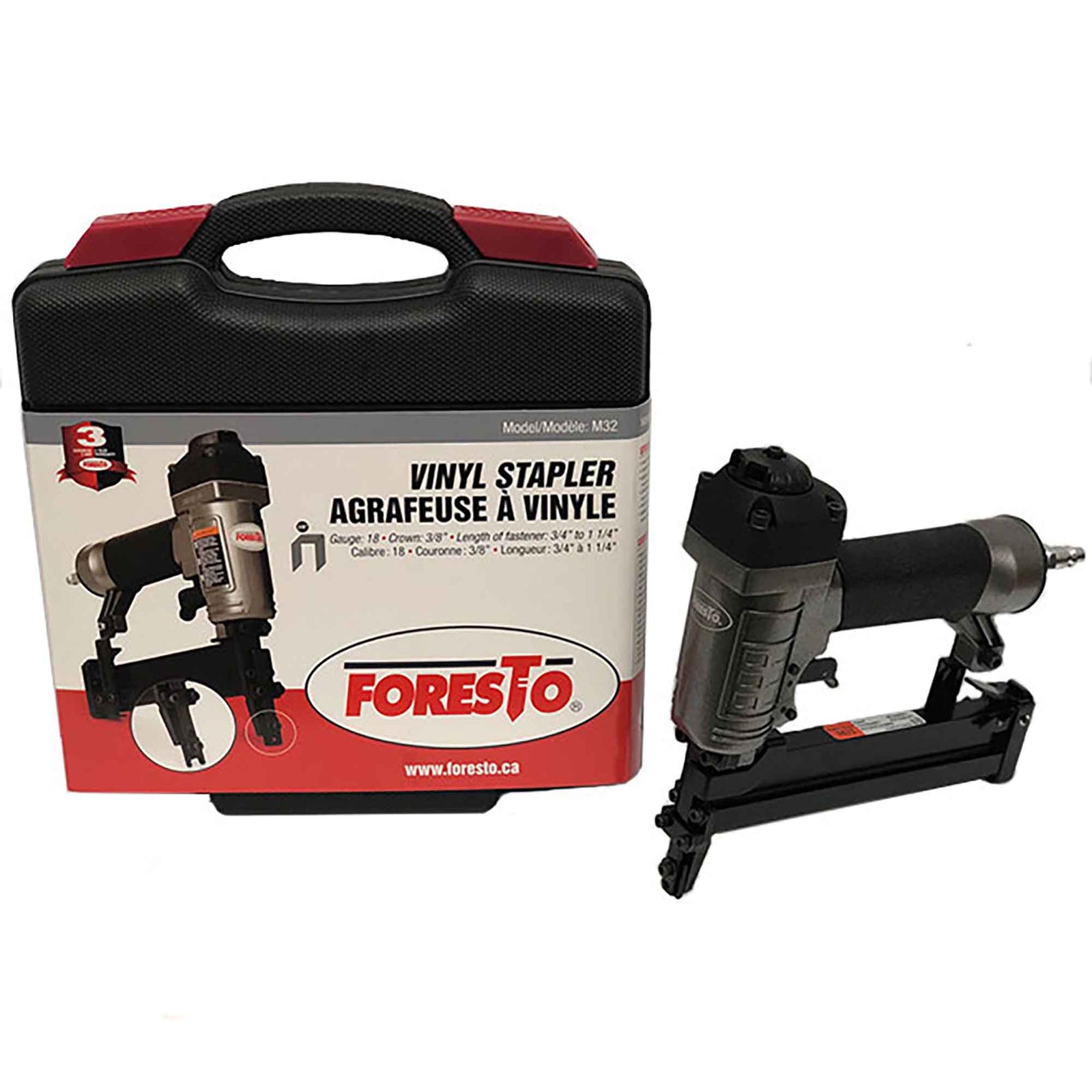 Agrafeuse à vinyle calibre 18, 3/8’’