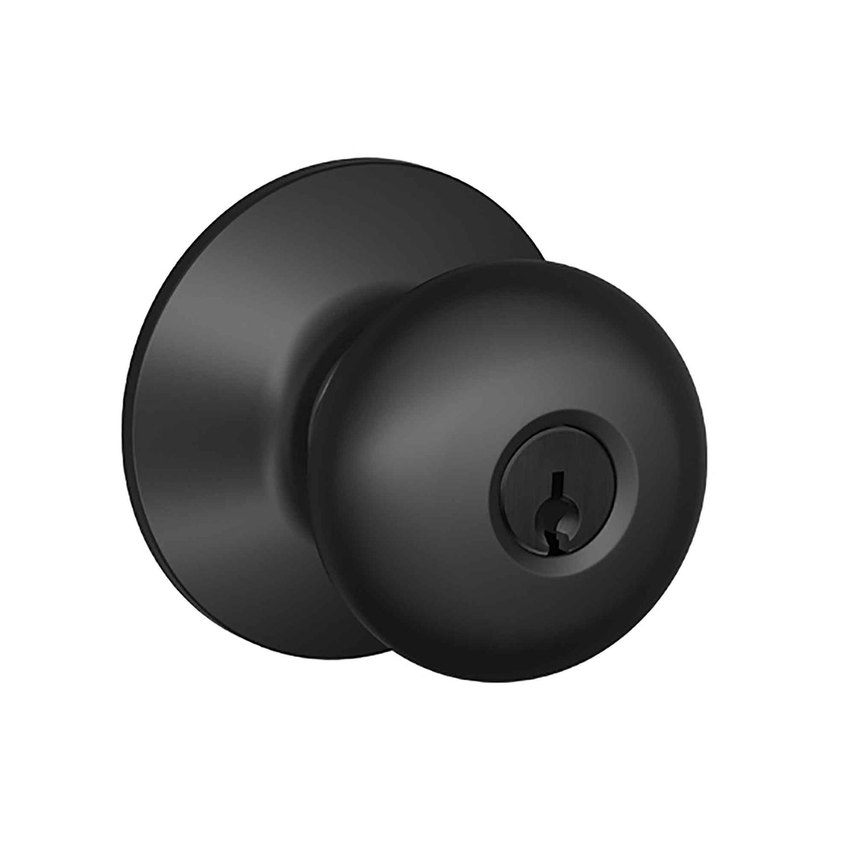 Bouton d'entrée Plymouth, noir mat