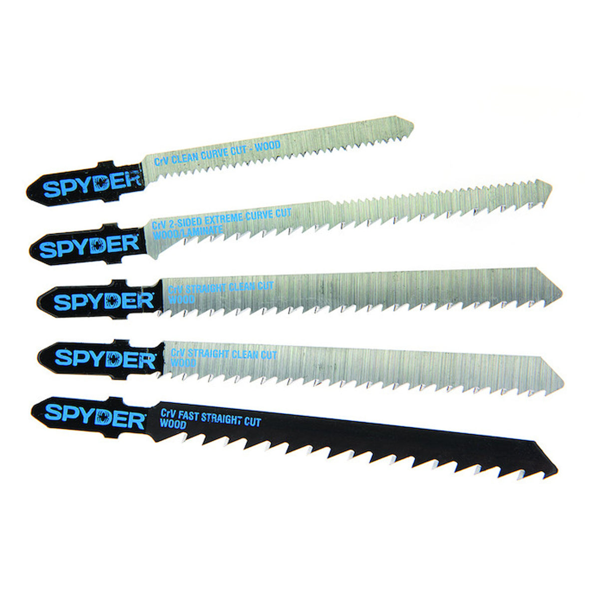 Ensemble de lames de scie sauteuse pour le bois (emballage de 5)