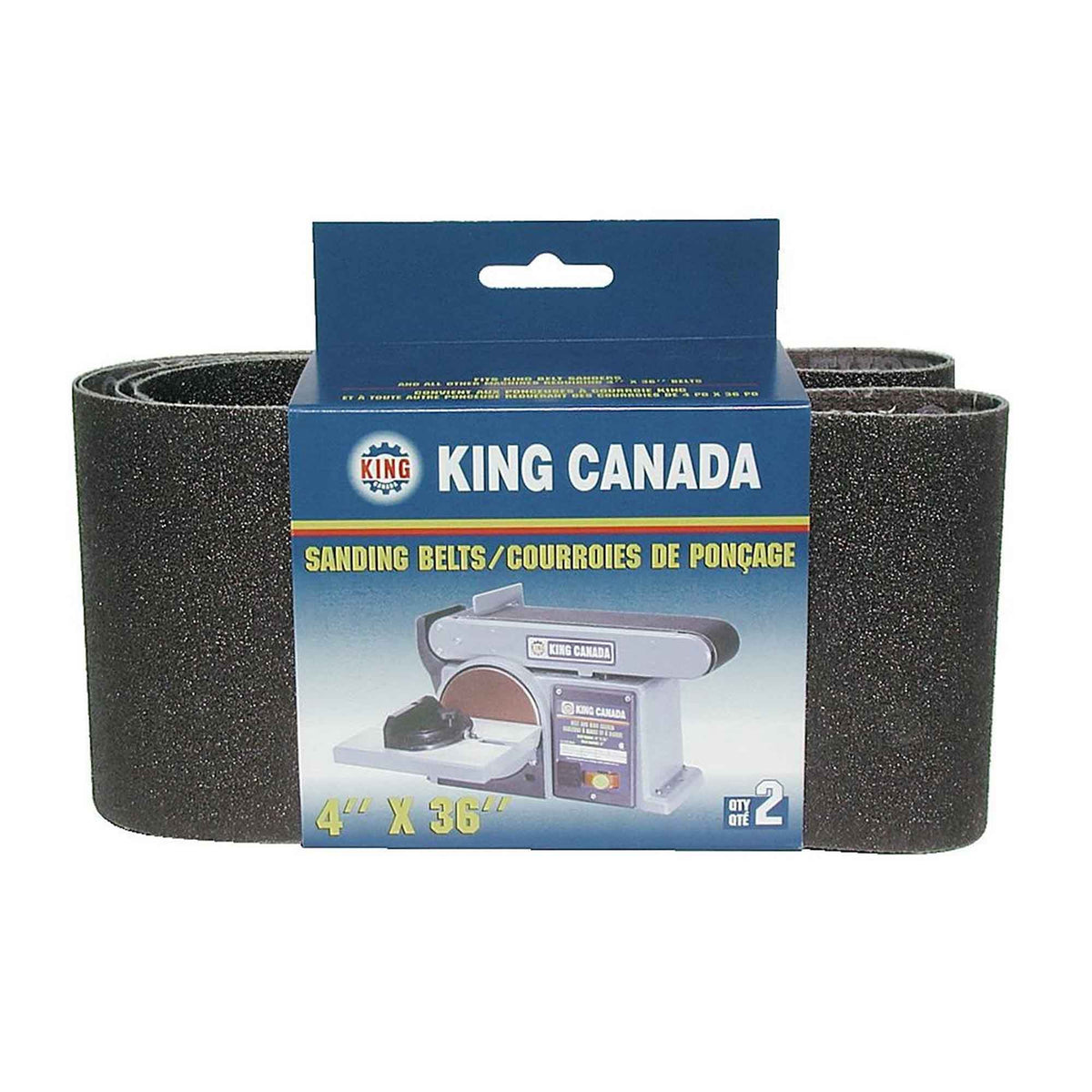 Courroies de ponçage pour le bois de 4" x 36", grain 100 (2 unités)