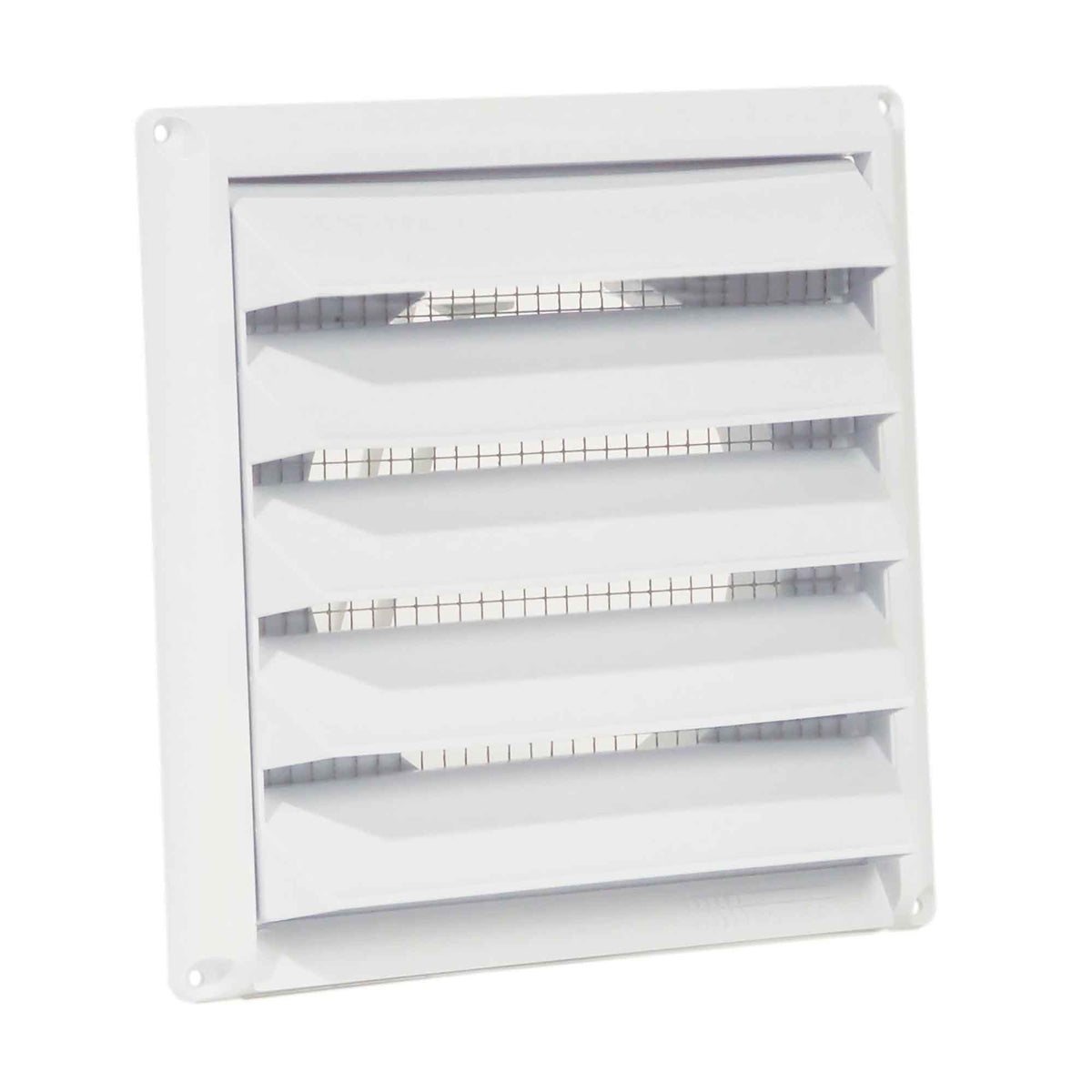 Capuchon d&#39;entrée d&#39;air avec grillage métallique en plastique blanc, 6&quot;  